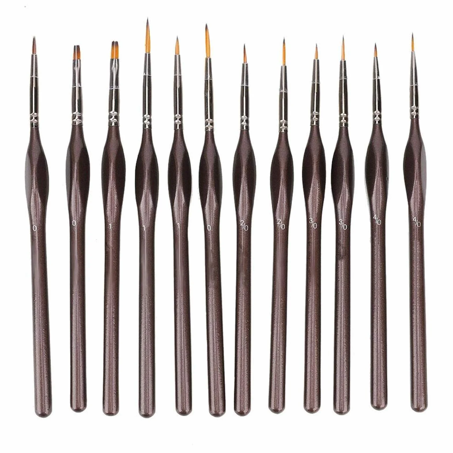 12 szt. ma?y miniaturowy zestaw p?dzli do malowania pins delikatna wk?adka szczotki do malowania artystycznego zestaw narz?dzi do malowania z torb? do Paintbrushes
