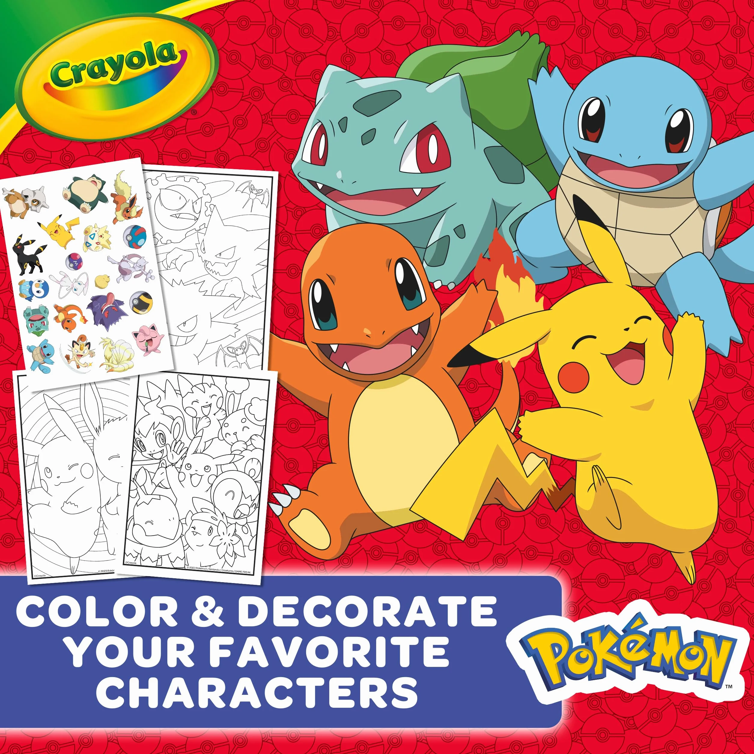 Crayola Coloring Book-Pokemon, 96 Pages 42732