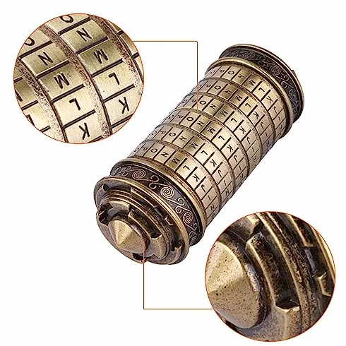 Cryptex, Secret Box Kod z Ukrytymi Przedziałami Kod Mini Kryptex Puzzle Puzzle Fajne Romantyczne Urodziny za Pudełko na Prezenty