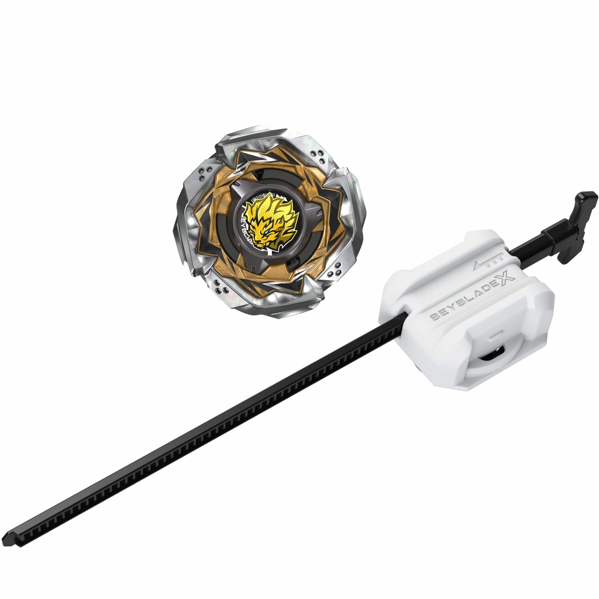Pakiet startowy Beyblade X Fang Leon T 4-60U CX, bączek i wyrzutnia