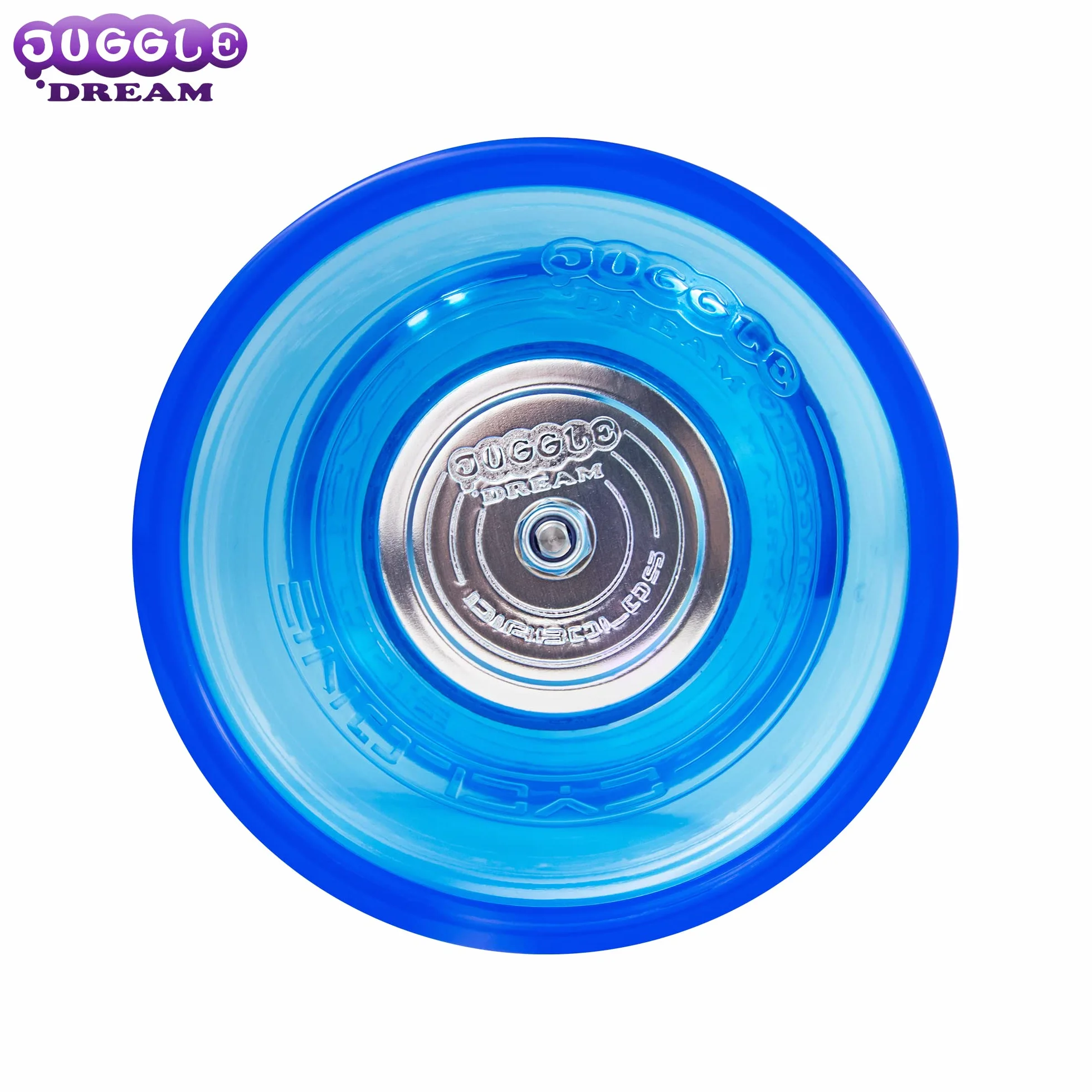 Juggle Dream Cyclone Quartz zestaw do żonglerki Diabolo – profesjonalny bieg z łożyskiem kulkowym, w zestawie aluminiowe pręty, film edukacyjny online – zabawka do żonglowania (niebieski)