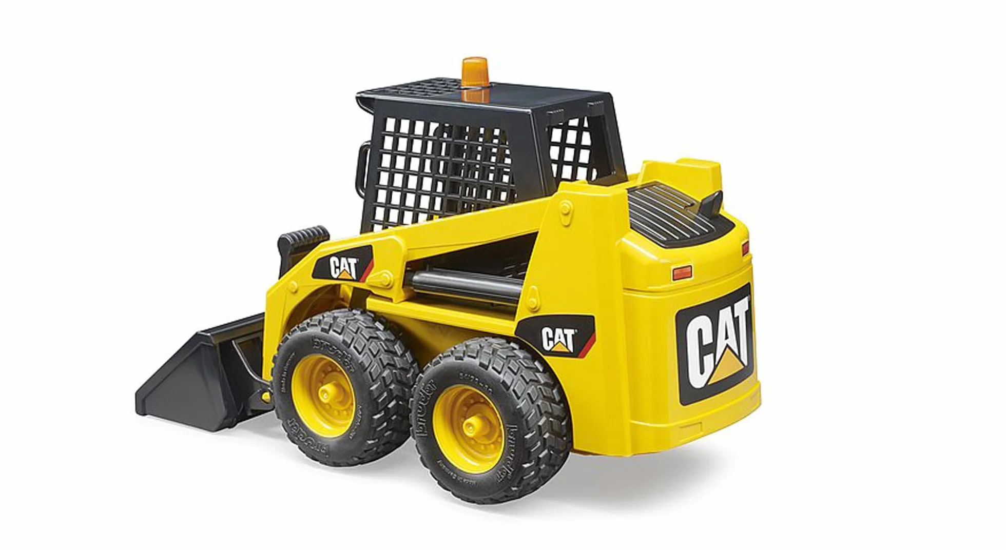 bruder 02481 - Miniładowarka Cat - 1:16 Pojazdy, Łyżka przednia, Plac budowy, Pojazd budowlany, Maszyna budowlana, Zabawka