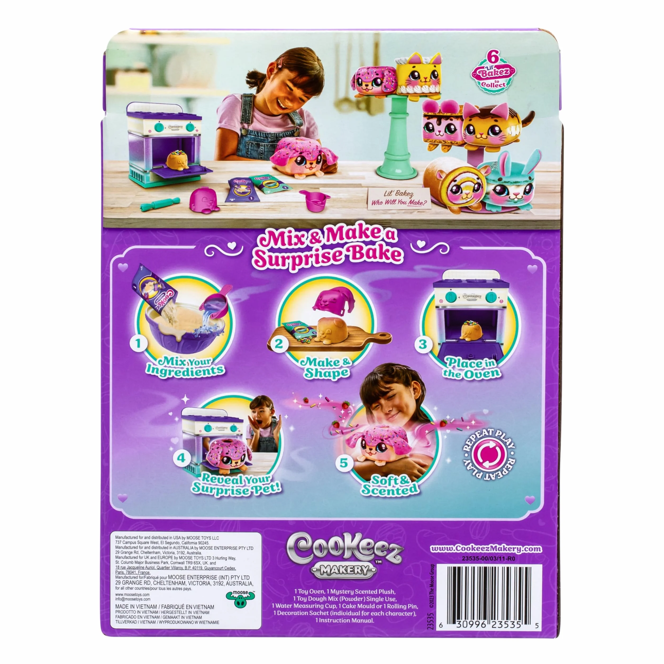 Cookeez Makery Lil' Bakez piekarnik zestaw pluszowej zabawki nieelektronicznej