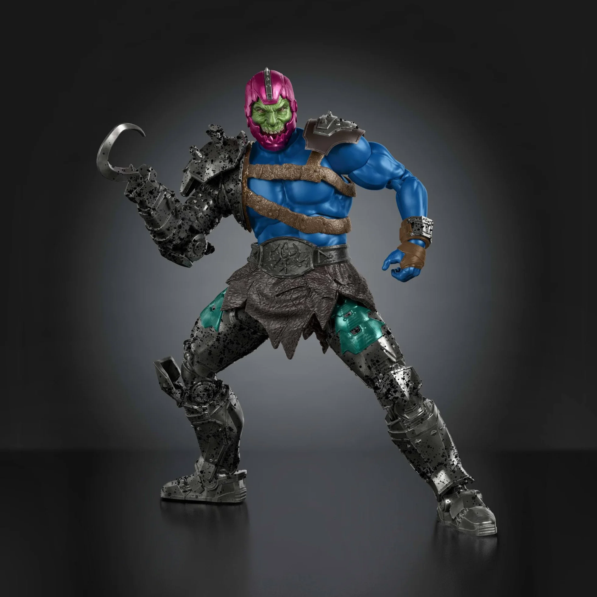Masters of the Universe Chronicles Władcy Wszechświata Film 2026 Trap Jaw Żelaznoszczęki Figurka w skali 1:12, filmowy złoczyńca, hak na rękę, 30 punktów ruchu, zabawka dla dzieci 6+, JKJ27