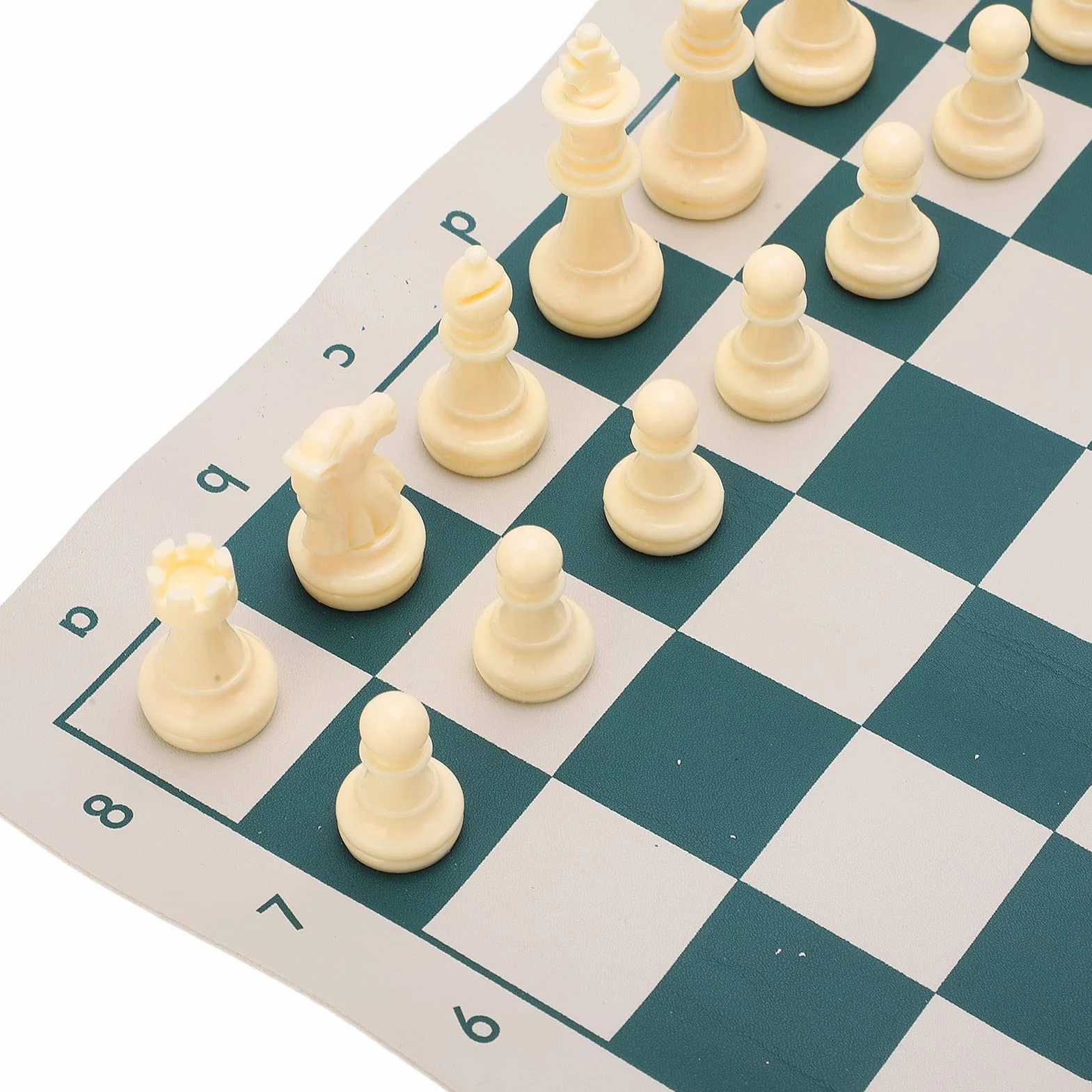 Tyenaza Portable Chess, PVC Portable Chess Travel Folding Sets Indoor Outdoor Play Relaxation