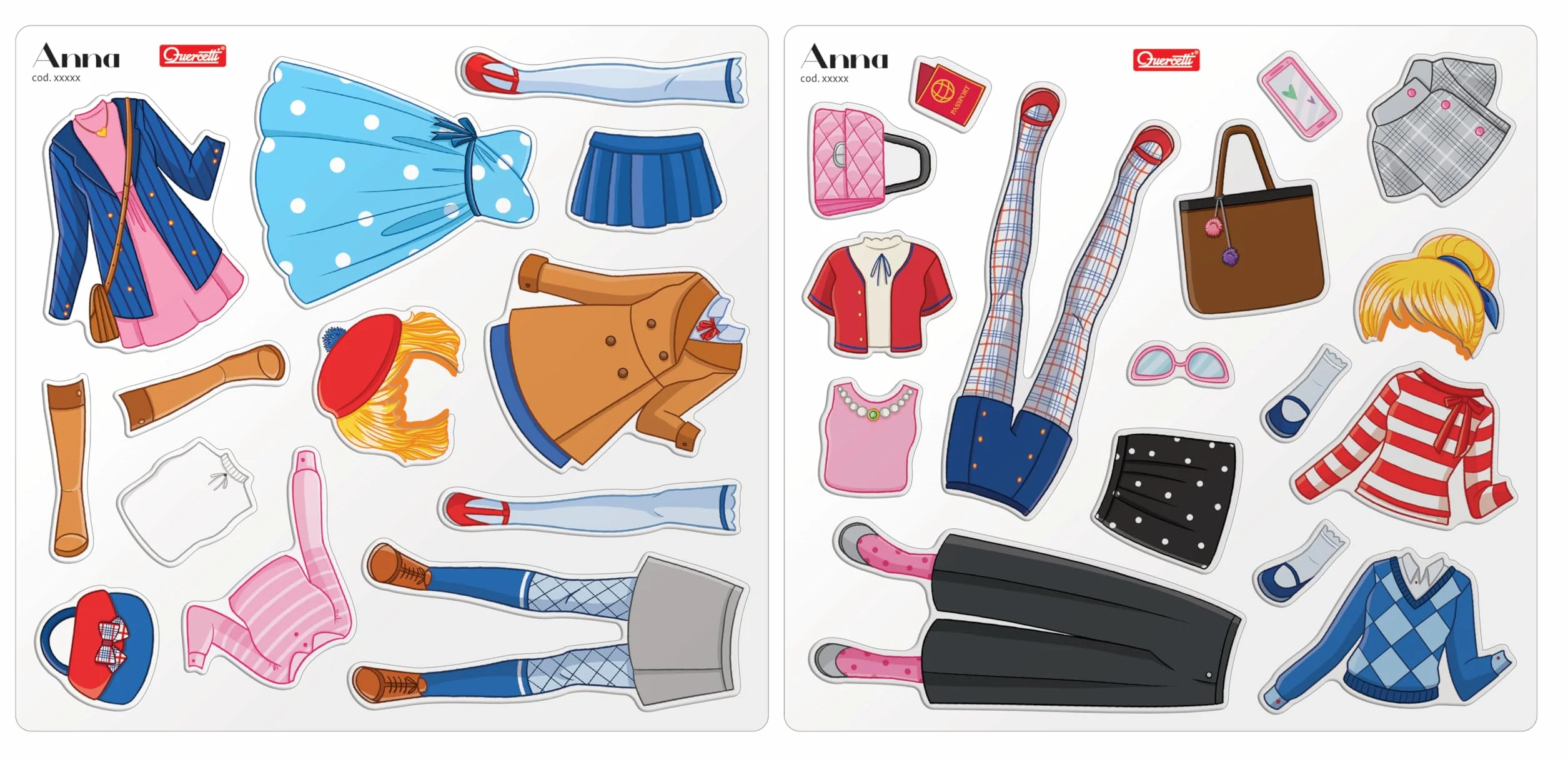 Quercetti - 2935 Magnetic Fashion - Best Friends Play Creativo