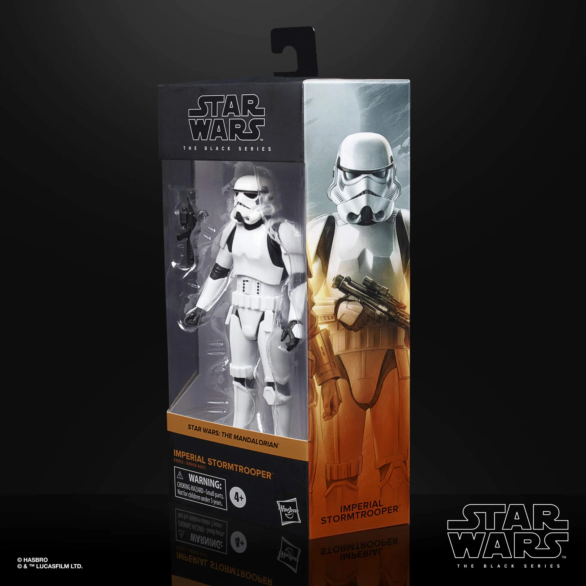 Star Wars Czarna seria imperialny szturmowiec zabawka 15 cm skala Mandalorian kolekcjonerska figurka akcji, dzieci w wieku 4 lat
