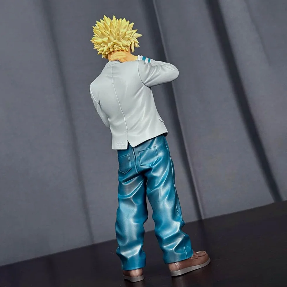 MHA Bakugou Katsuki figurka statuetka 19 cm Anime Bakugou Katsuki Figurka PVC Uniform Style Model MHA Merch, przedmioty kolekcjonerskie, dekoracje na biurko