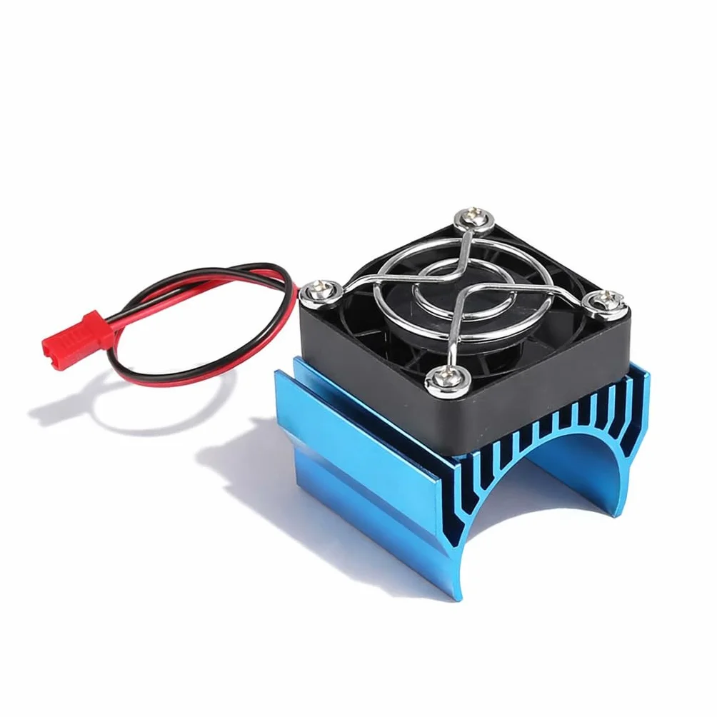 RC z wentylatorem chłodzącym, wentylator chłodzący RC do elektrycznego samochodu RC w skali 1:10 540/550/3650 Wymiana silnika Akcesoria do aktualizacji (niebieski)