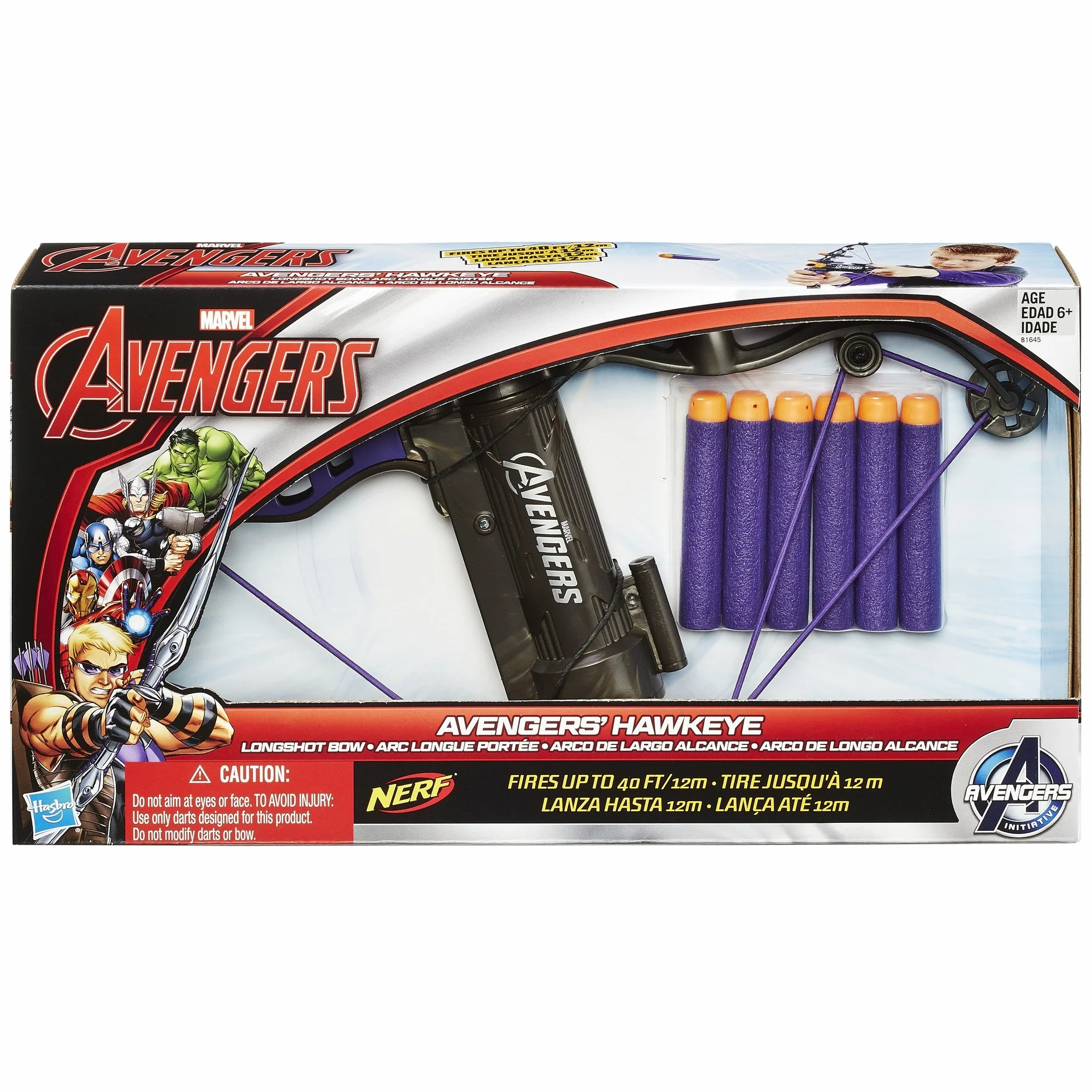 Marvel Avengers Łuk dla dzieci Hawkeye Nerf, zabawka, Wiek Ultrona