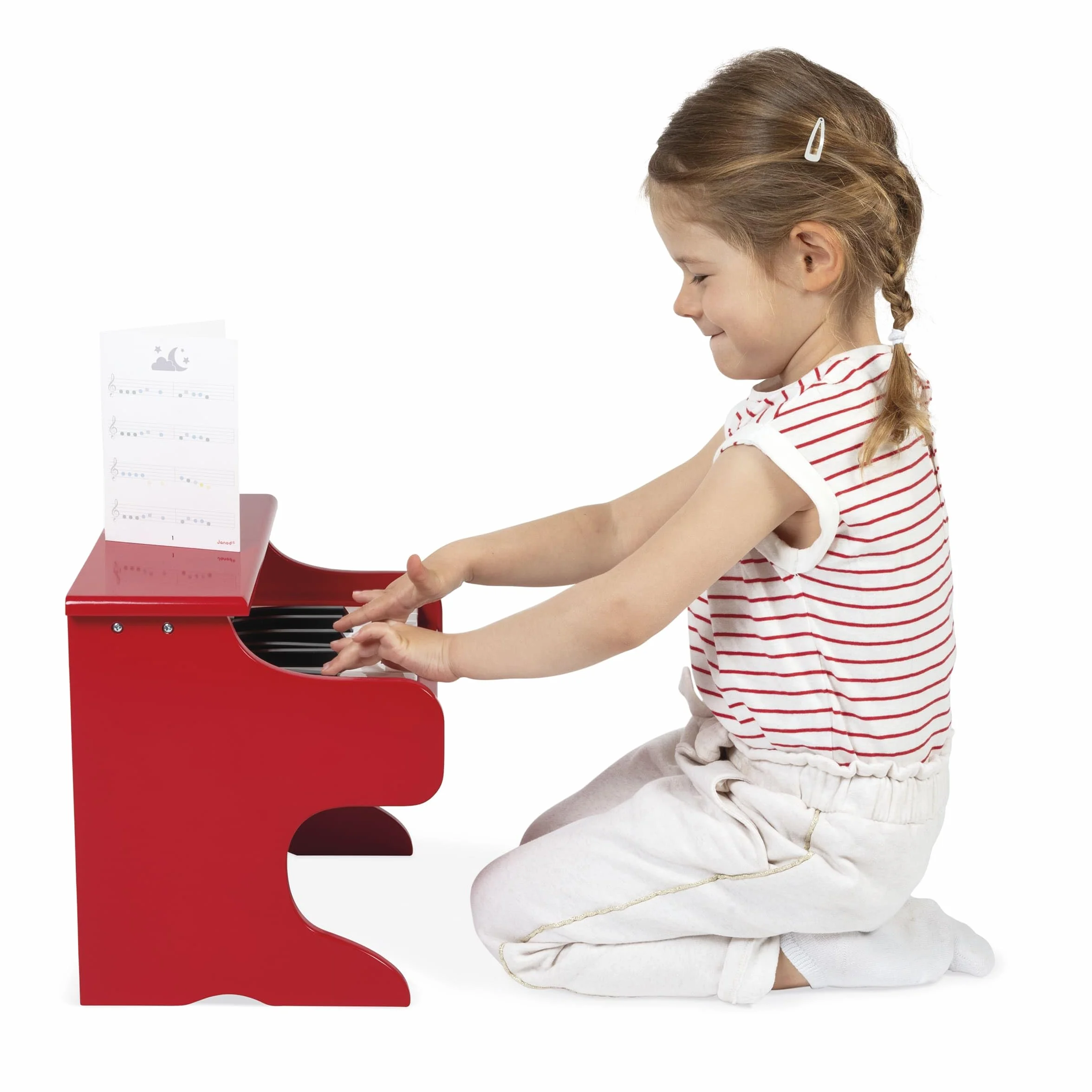 Janod - My First Confetti Wooden Electronic Piano - Pretend Play and Musical Awakening Toy - from 3 Years Old, J07618