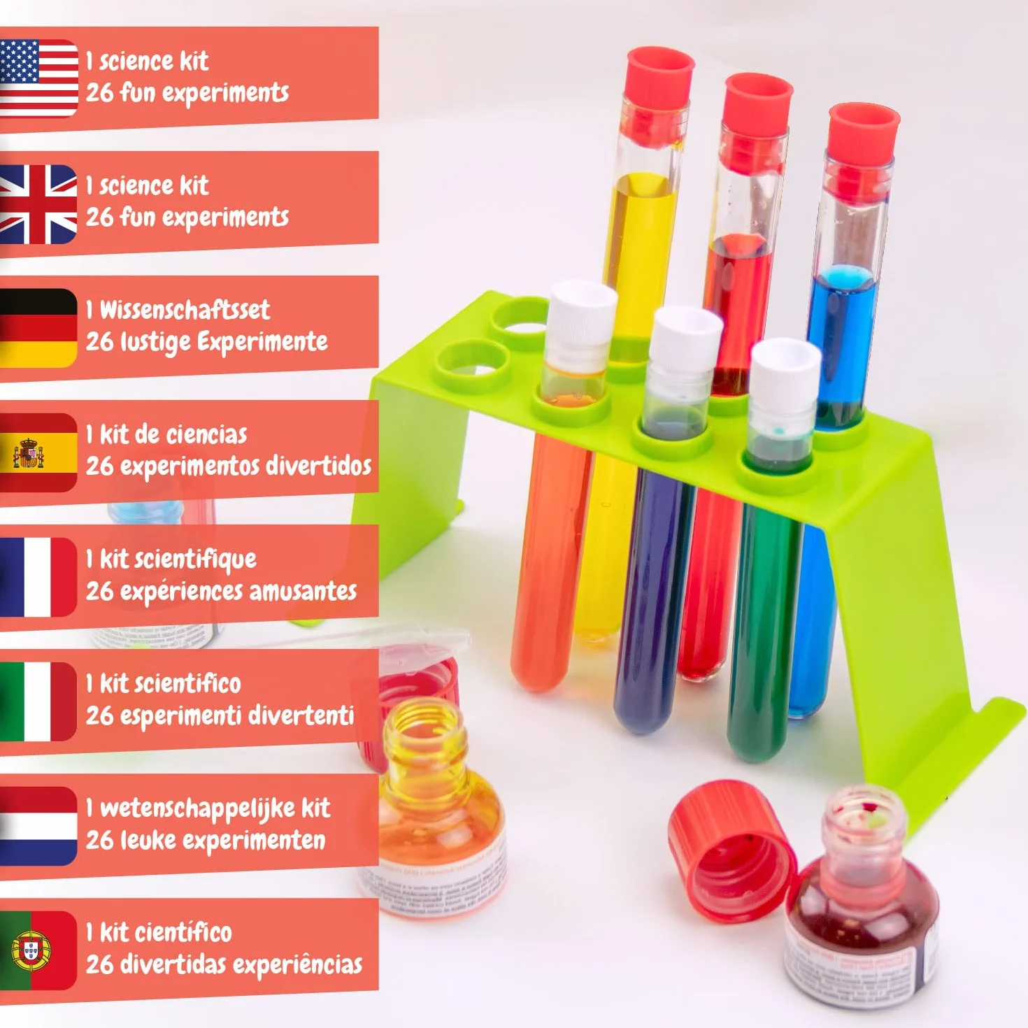 Science4you My First Science Kit – Zestawy naukowe dla dzieci w wieku od 4 lat z eksperymentami w laboratorium naukowym, zajęcia plastyczne i rzemieślnicze, tworzenie tęczy, zestaw STEM, zabawki, gry,