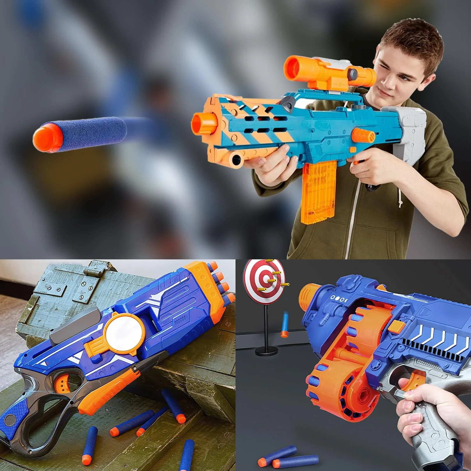 180 sztuk strzałek piankowych do pistoletów Nerf, zapasowe strzały z pianki, piankowe strzały do pistoletów Nerf Elite 2.0, uzupełnienie akcesoriów do strzelania, zabawkowe ulubieńce na imprezy (180