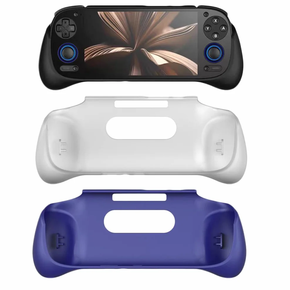 LiLiTok Etui ochronne do Retroid Pocket 5 Grip Case, etui w stylu retroid grip, etui ochronne TPU miękkie Shell, uchwyt RP5, akcesoria do konsoli gier (czarny)
