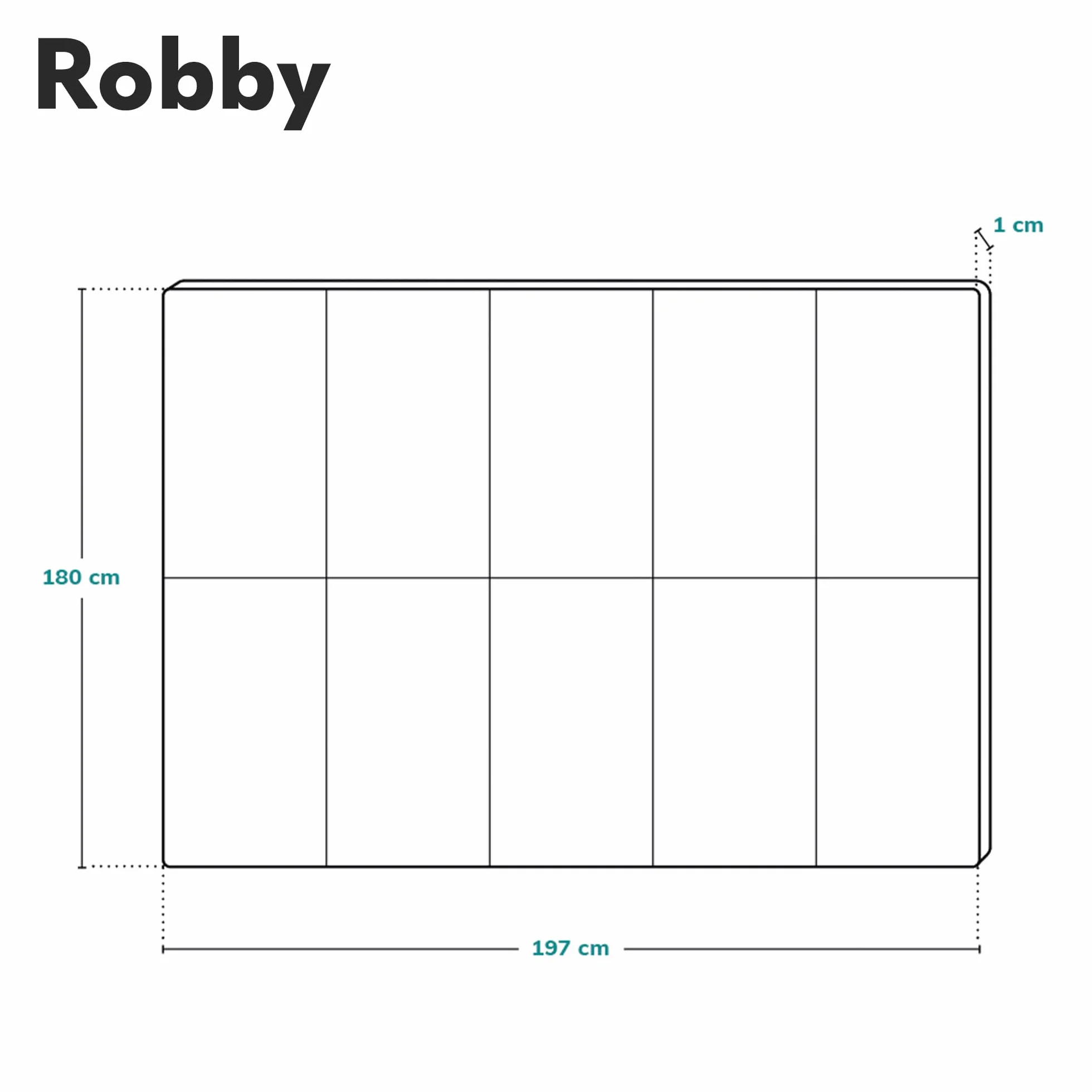 LIONELO Duża mata edukacyjna Robby do zabawy dla dzieci, mata do zabawy, składana, dwustronna, o wymiarach 200 x 180 cm, lekka i wodoodporna, przyjazna dla środowiska materiał XPE
