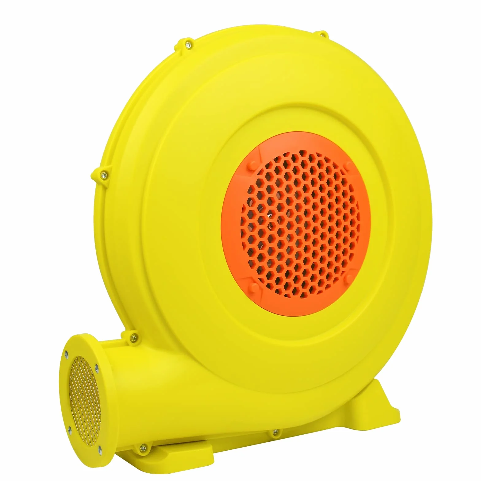 NAIZY Dmuchawa powietrza 750 W do zamku dmuchanego, 2100 Pa, 580 m³/h, elektryczny wentylator promieniowy z gwoździami podłogowymi, nadmuchiwana zabawka, pompa turbo