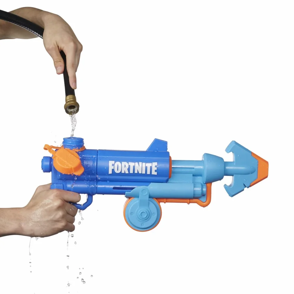 Super Soaker 5010993898794 Nerf Fortnite HG Water Blaster, Pump-Action Soakage, Outdoor Summer Games for Teens, Adults, Multi