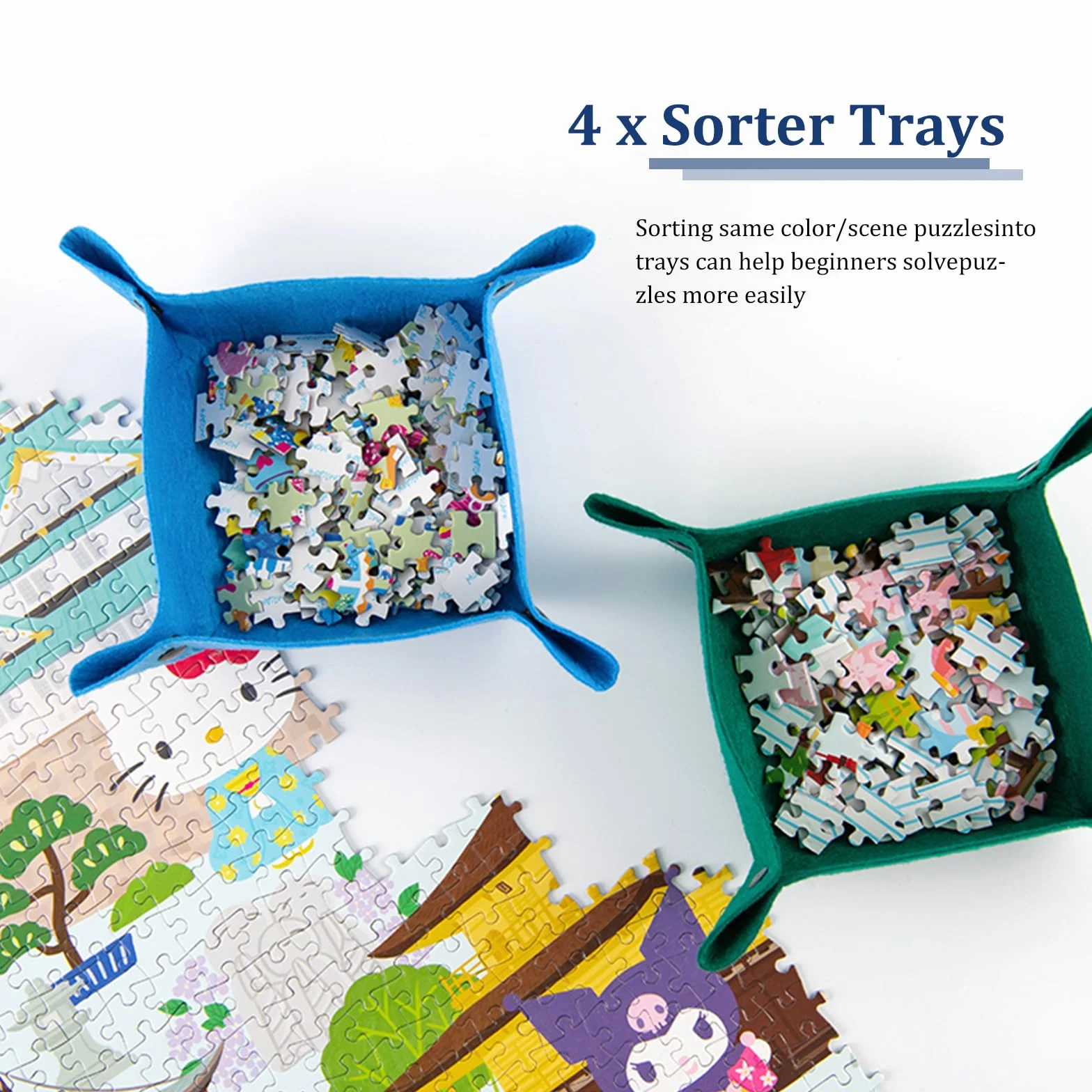 Celawork Mata do puzzli, na maks. 3000 elementów – Jigsaw Rolls, podkładka pod puzzle, mata rolowana – praktyczne akcesoria do przechowywania (czarna)