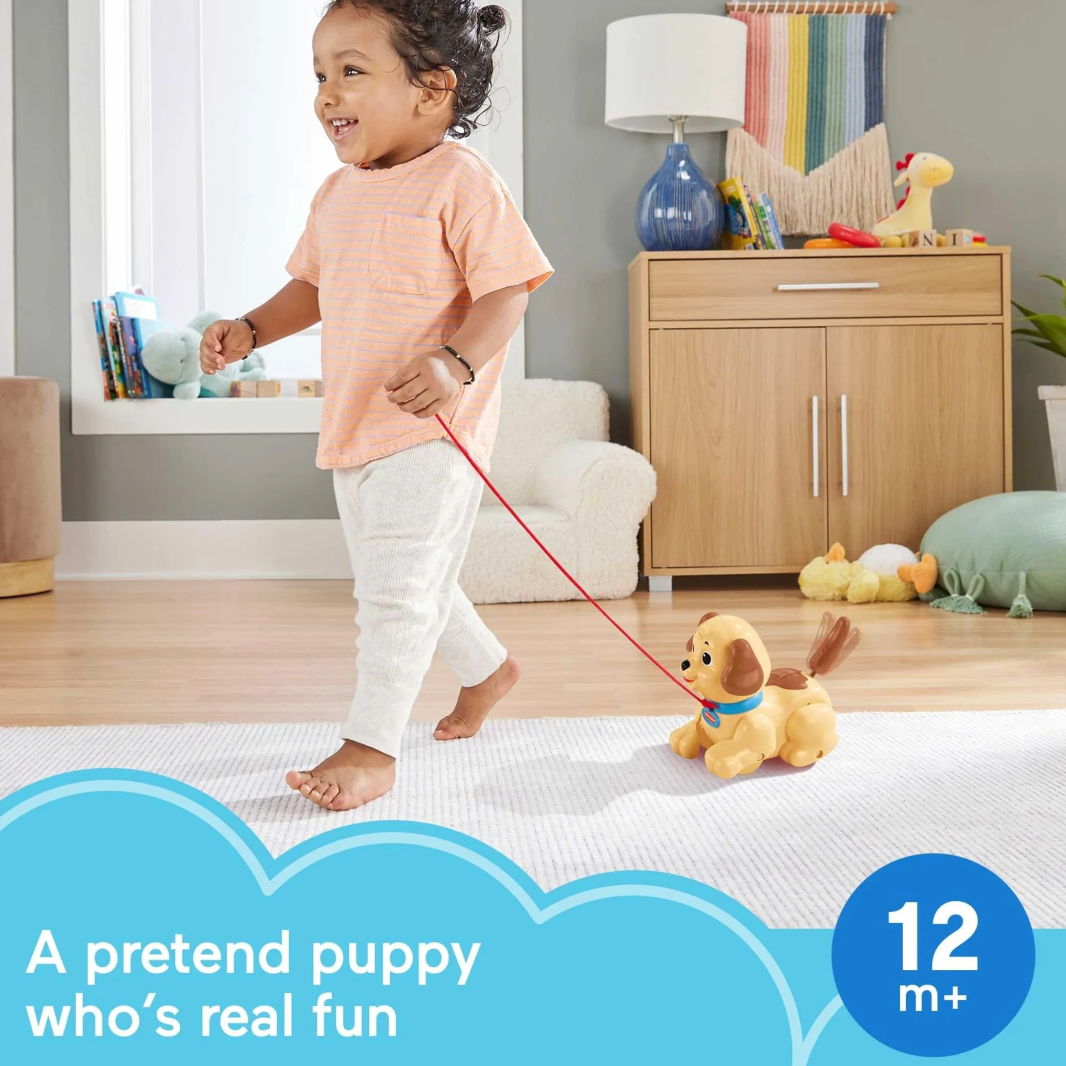 Fisher-Price H9447 Zabawka do ciągnięcia dla dzieci uczących się chodzić H9447