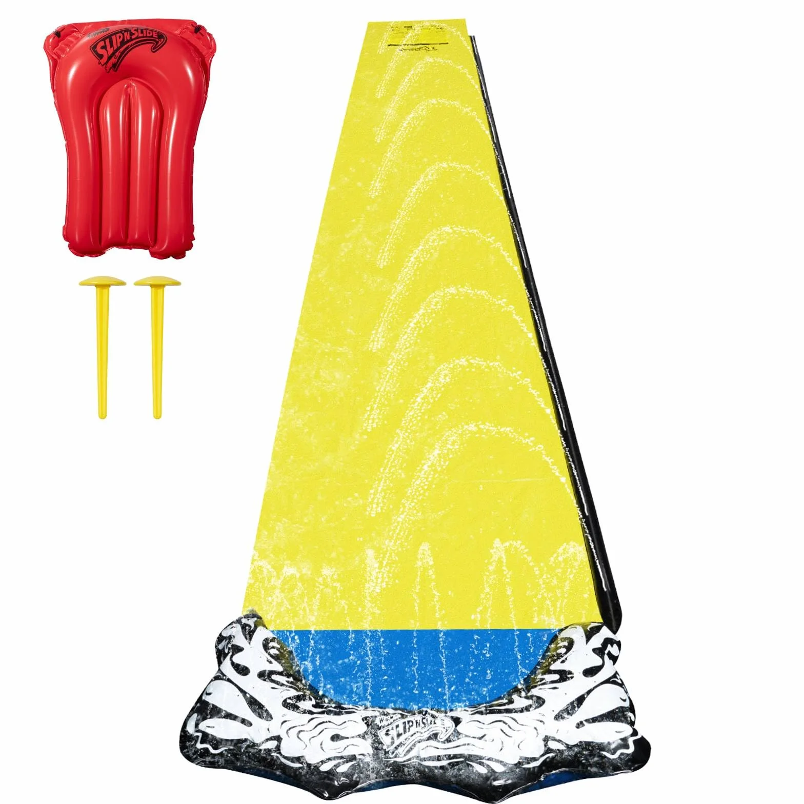 Wham-O Slide Wave Rider Slip N Slide Wave Rider 548,64 cm z boogie, letnia zabawka outdoorowa dla dzieci w wieku 5-12 lat, idealna na imprezy trawnikowe