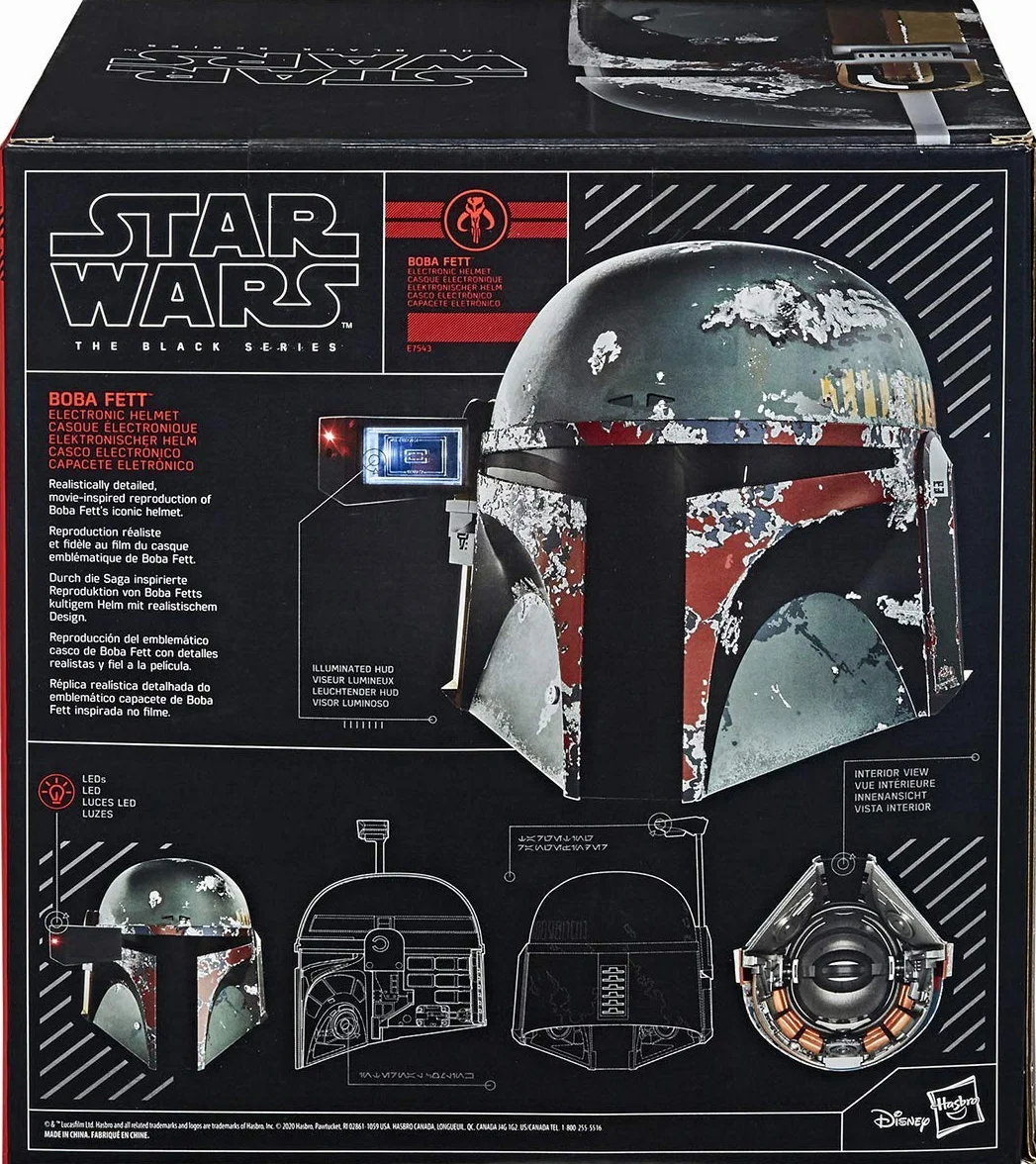 Wysokiej jakości elektroniczny hełm Boby Fetta z kolekcji Star Wars The Black Series, Gwiezdne wojny: Imperium kontratakuje, produkt dla kolekcjonerów
