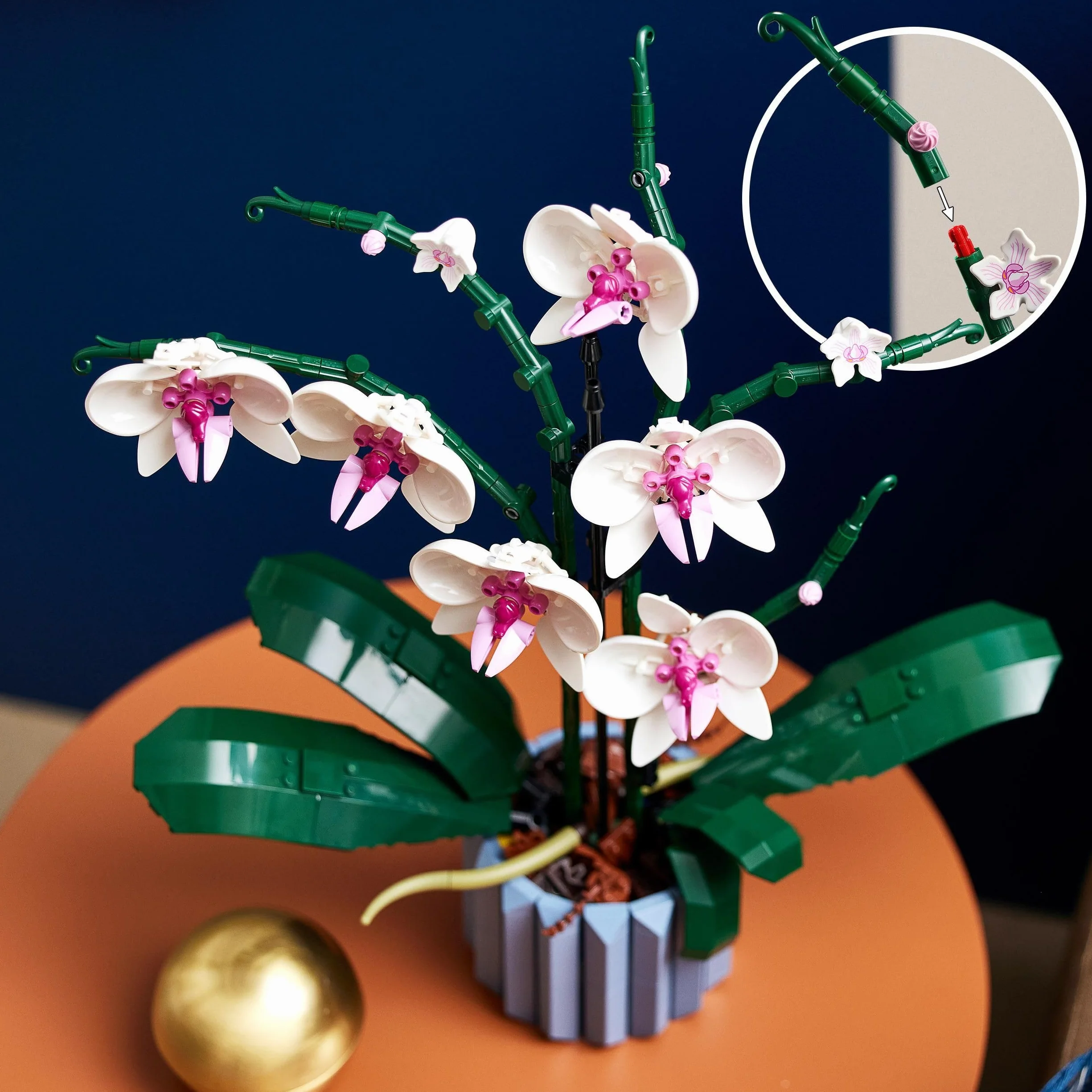 LEGO Icons Botanicals Orchidea Sztuczna Roślina, Zestaw z Kwiatami, Dekoracja Domu, Kolekcja Botaniczna, 10311