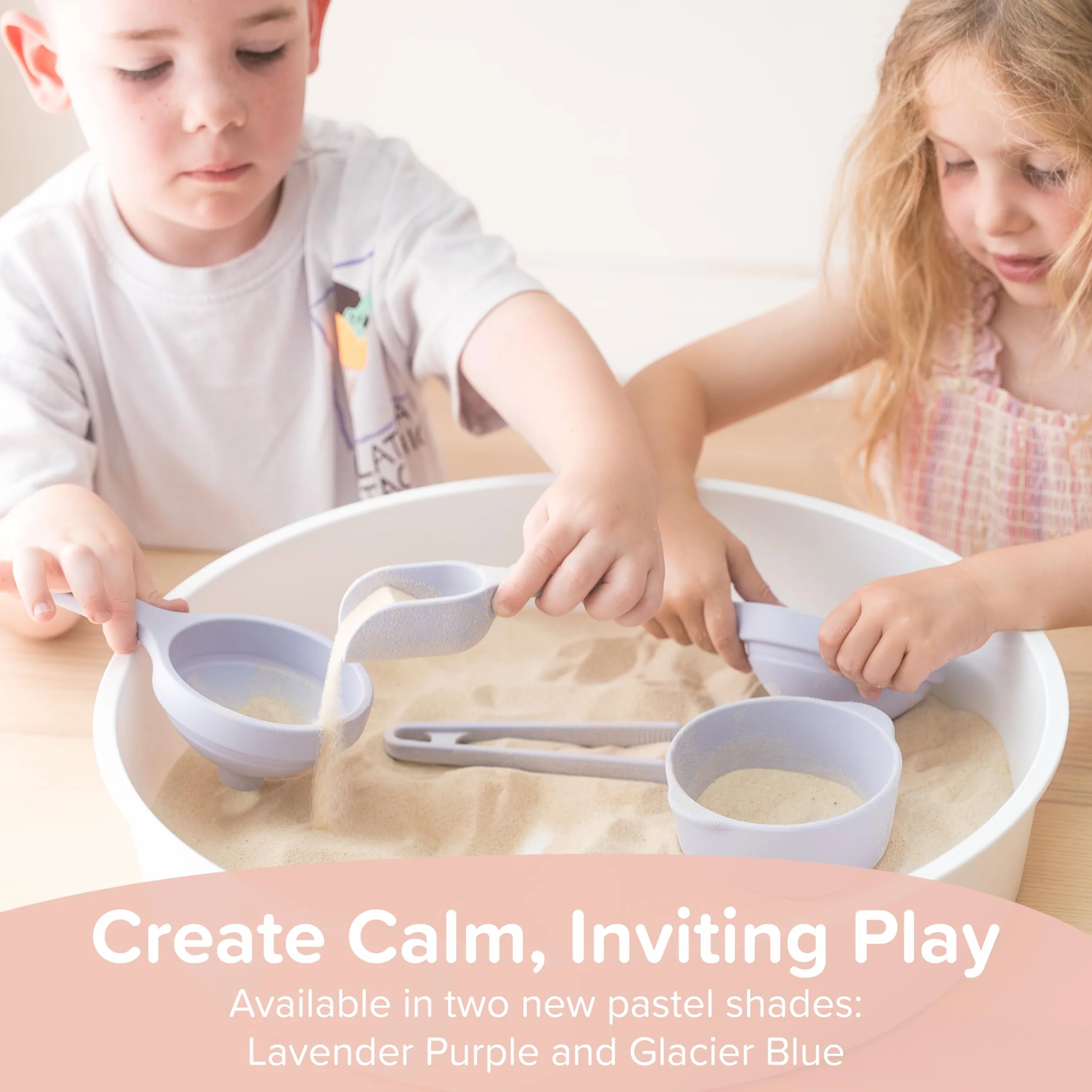 Inspire My Play Zestaw dodatków do sensorycznego pojemnika niebieski - zabawki do sensorycznego pojemnika - zabawne narzędzia do bałaganu