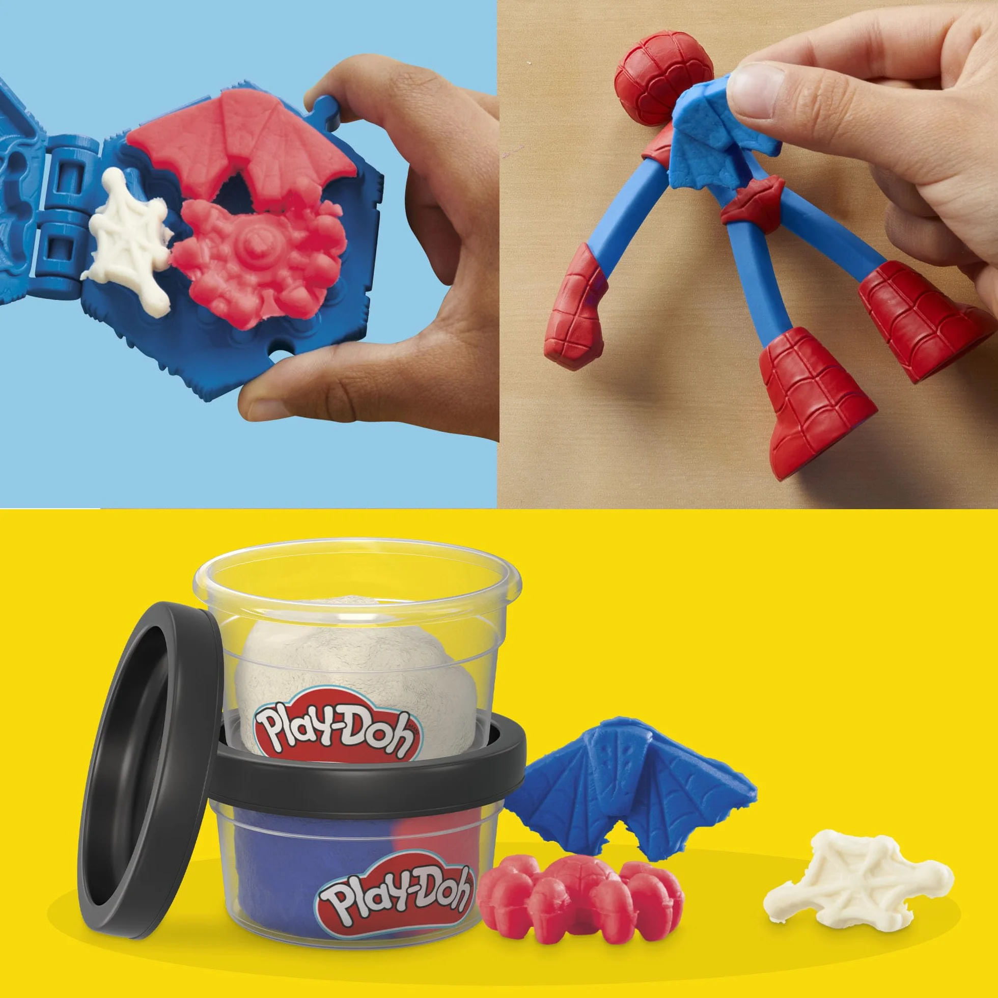 Play-Doh Marvel Zestaw z Figurką Wyciskarka Pajęczyn Spider-Mana
