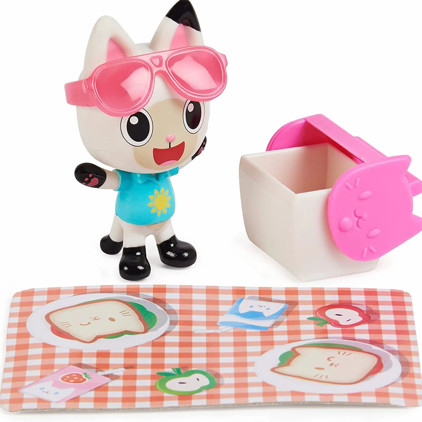 Domek dla lalek Gabby, samochód Carlita z figurką kolekcjonerską Pandy Paws i 2 akcesoriami, zabawki dla dzieci od 3 roku życia