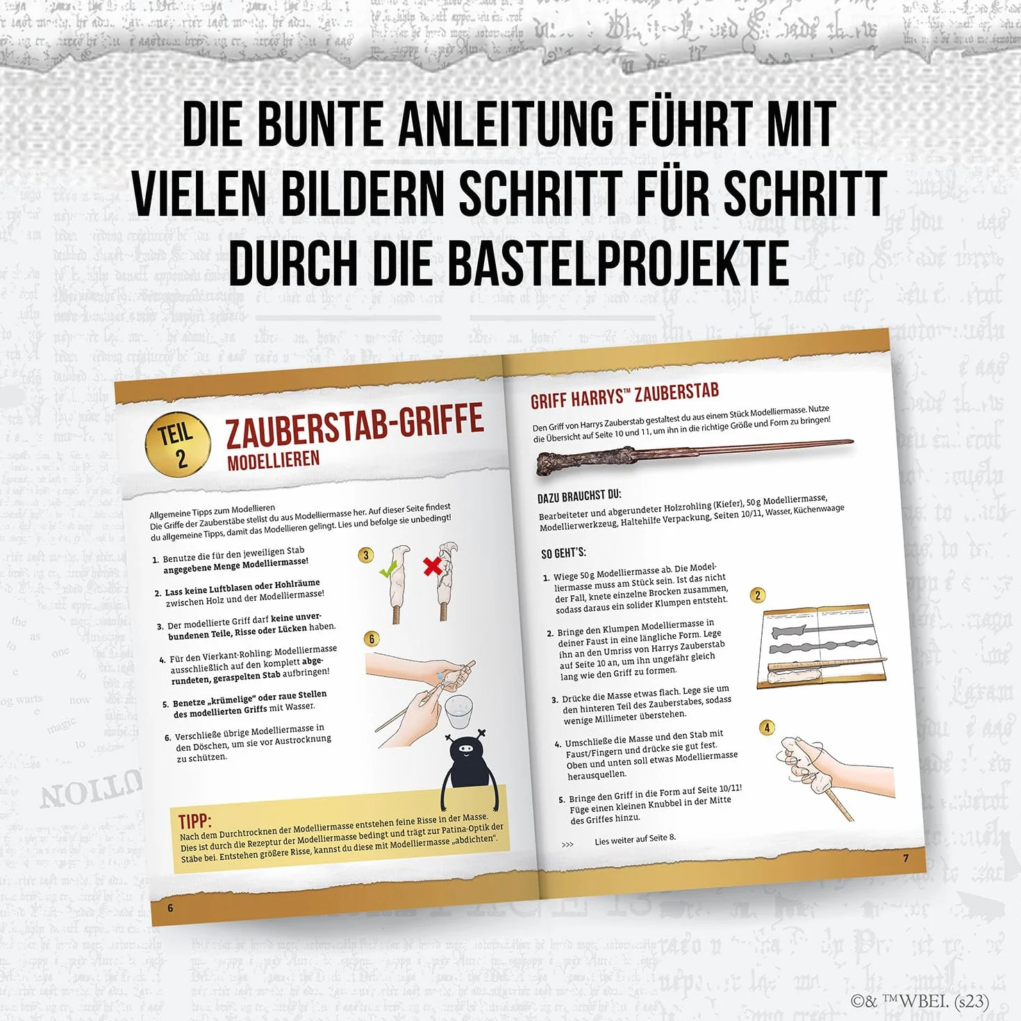 Harry Potter - Zauberstäbe: Bastel-Set