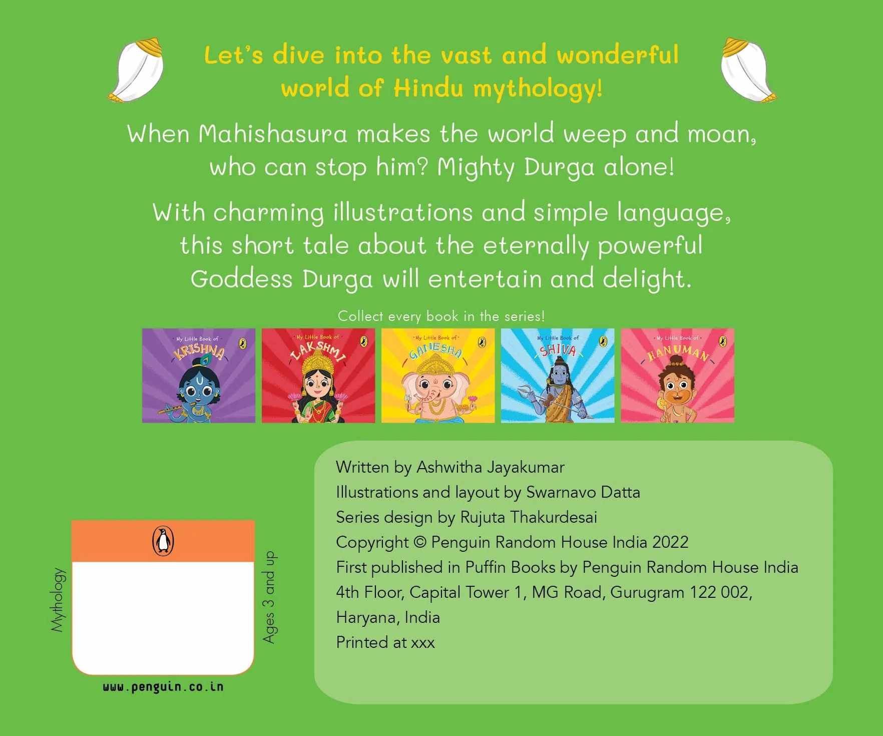 My Little Book of Durga: Illustrated board books on Hindu mythology, Indian gods & goddesses for kids age 3+; A Puffin Original