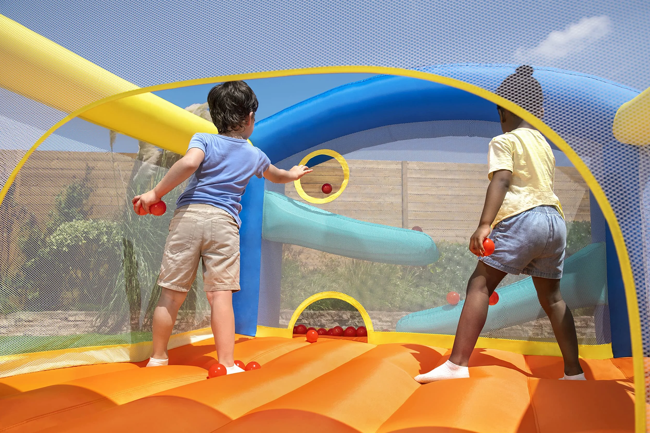 Bestway H2OGO zamek dmuchany z ciągłą dmuchawą Leap & Play 289 x 213 x 173 cm