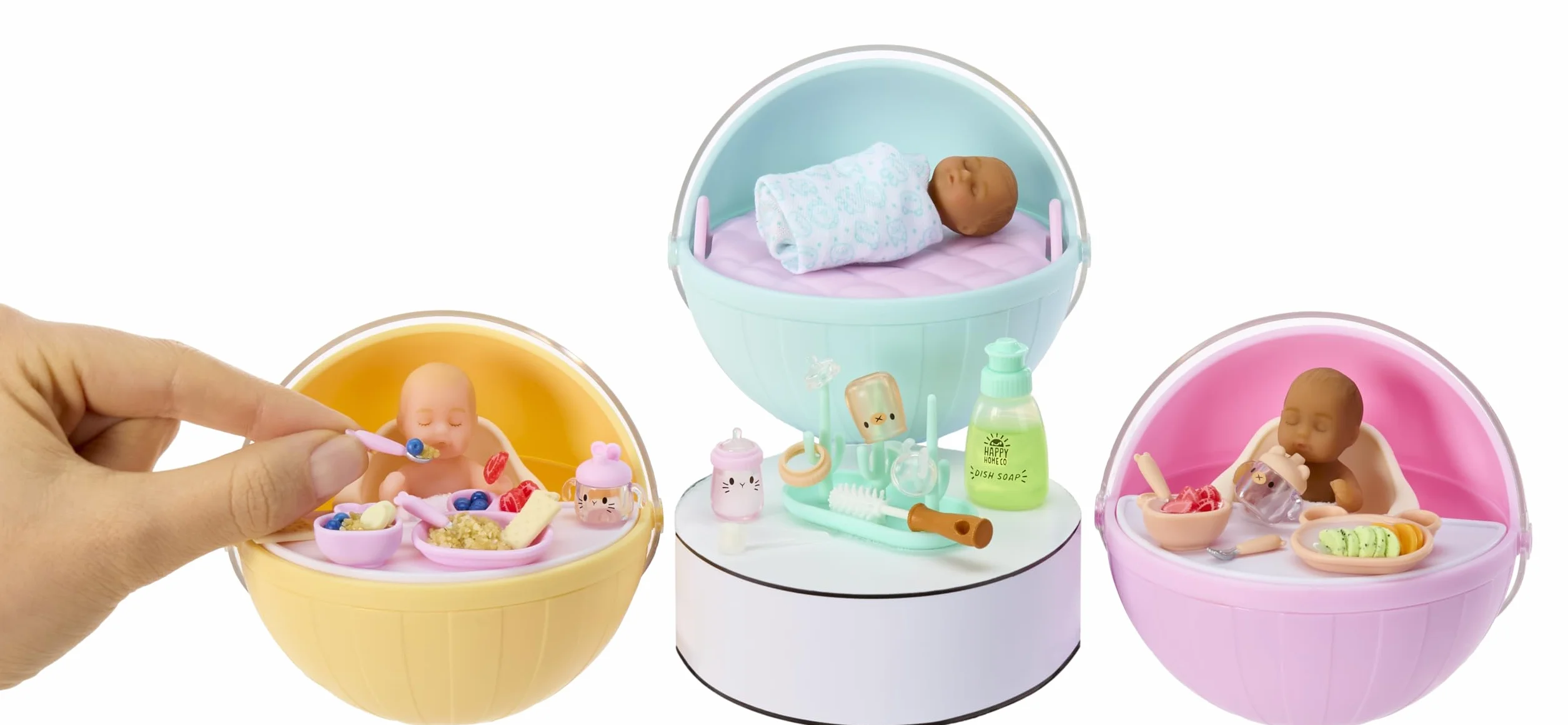 MGA’s Miniverse – Make It Mini Baby – Mini Opakowaniach. Komplet to Kreatywna Zabawa DIY z Miniaturkami: Jedzeniem, Butelkami i Akcesoriami dla Niemowląt. NIEJADALNE. Dla Dzieci od 8 Roku Życia
