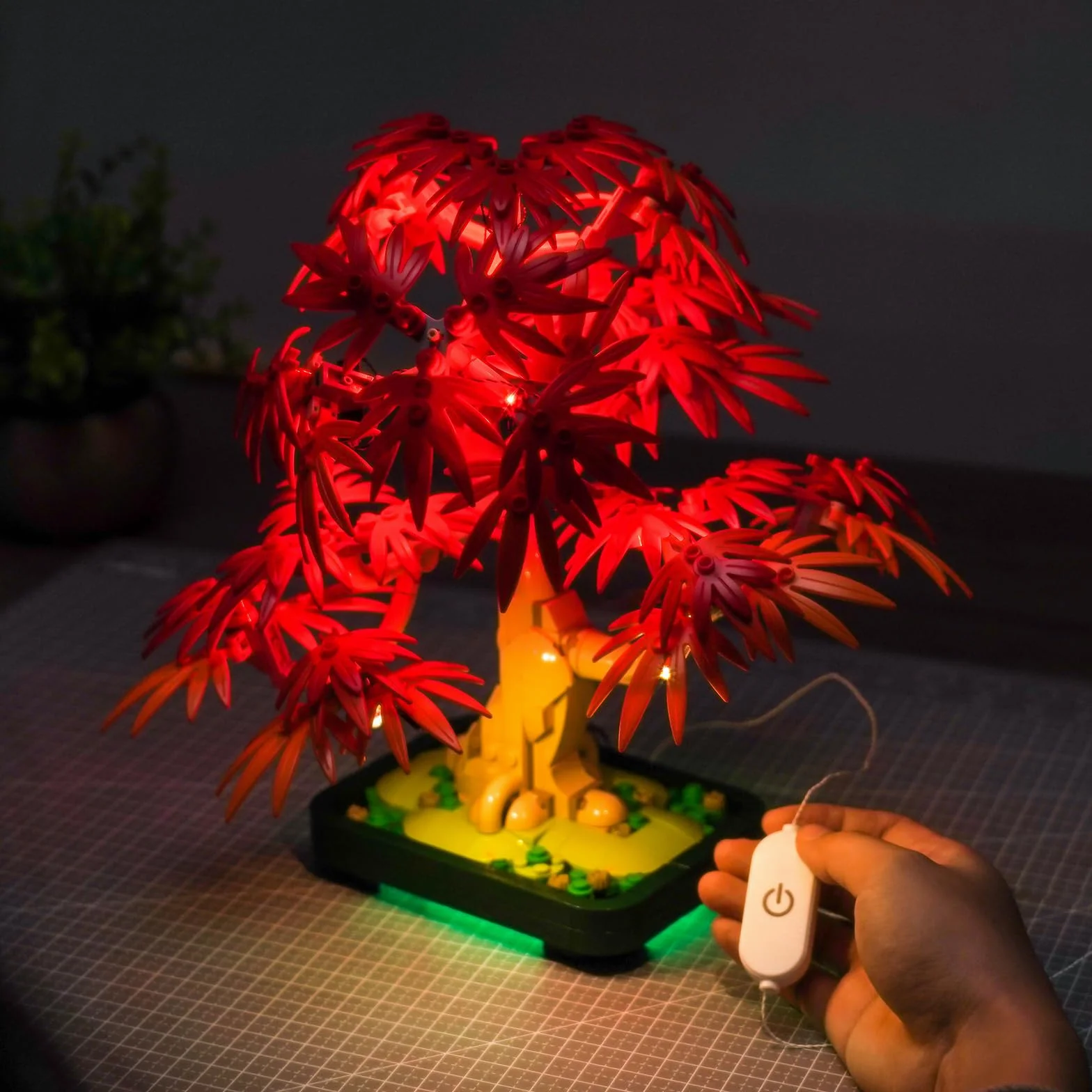 Zestaw świateł LED kompatybilny z Lego Japanese Red Maple Bonsai Tree 10348 (nie jest to model), zestaw oświetleniowy kompatybilny z Lego Japanese Red Maple Bonsai Tree Kreatywna zabawka