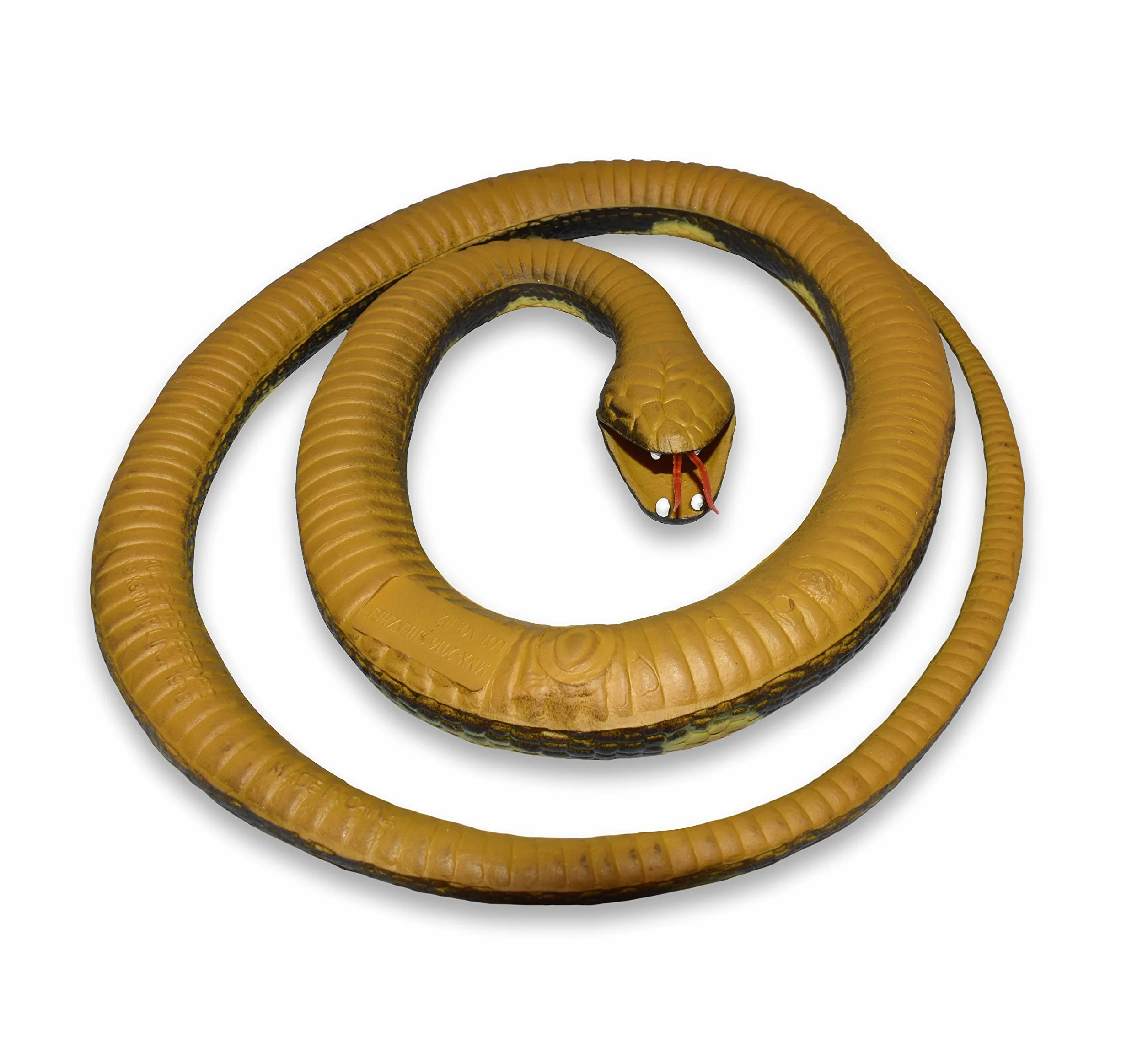 Wild Republic 20775 wąż gumowy, gra, królewski python, 117 cm, czarny, żółty