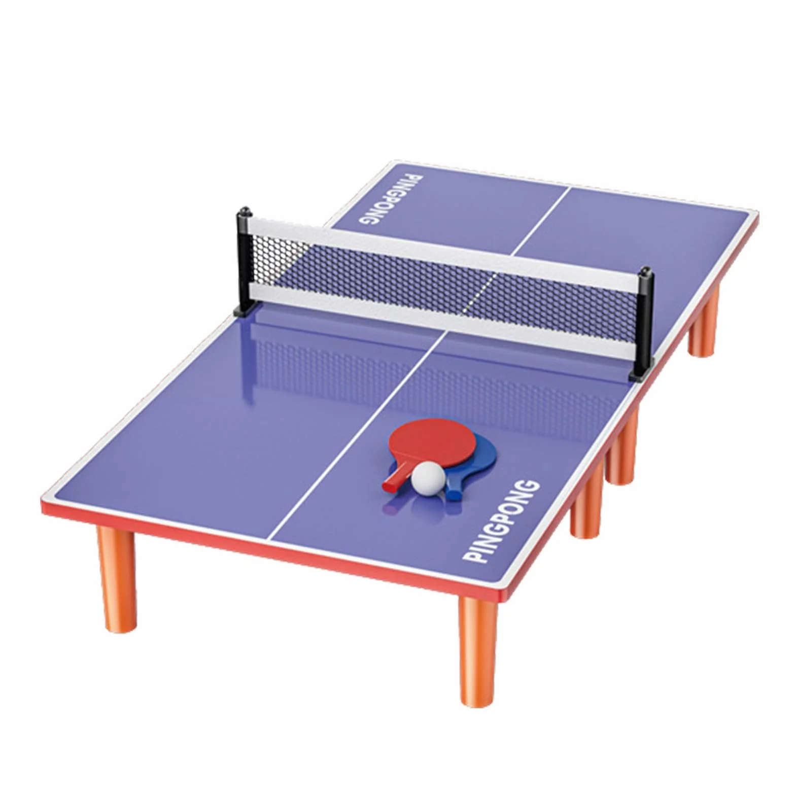 Small Ping Pong Table Set, Compact Ping Pong Table, Foldable Ping Pong Table, Weatherproof Stable Table Tennis Tables, Multi Games Table, Easy To Use, Portable for Kids Adults Game Rooms