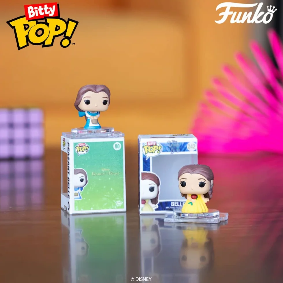 Funko Bitty Pop! Disney Princess - Roszpunka, Merida, Moana i tajemnicza mini-Figurynka z niespodzianką - 2,2 cm do kolekcjonowania - półka do układania w stos w zestawie - pomysł na prezent,
