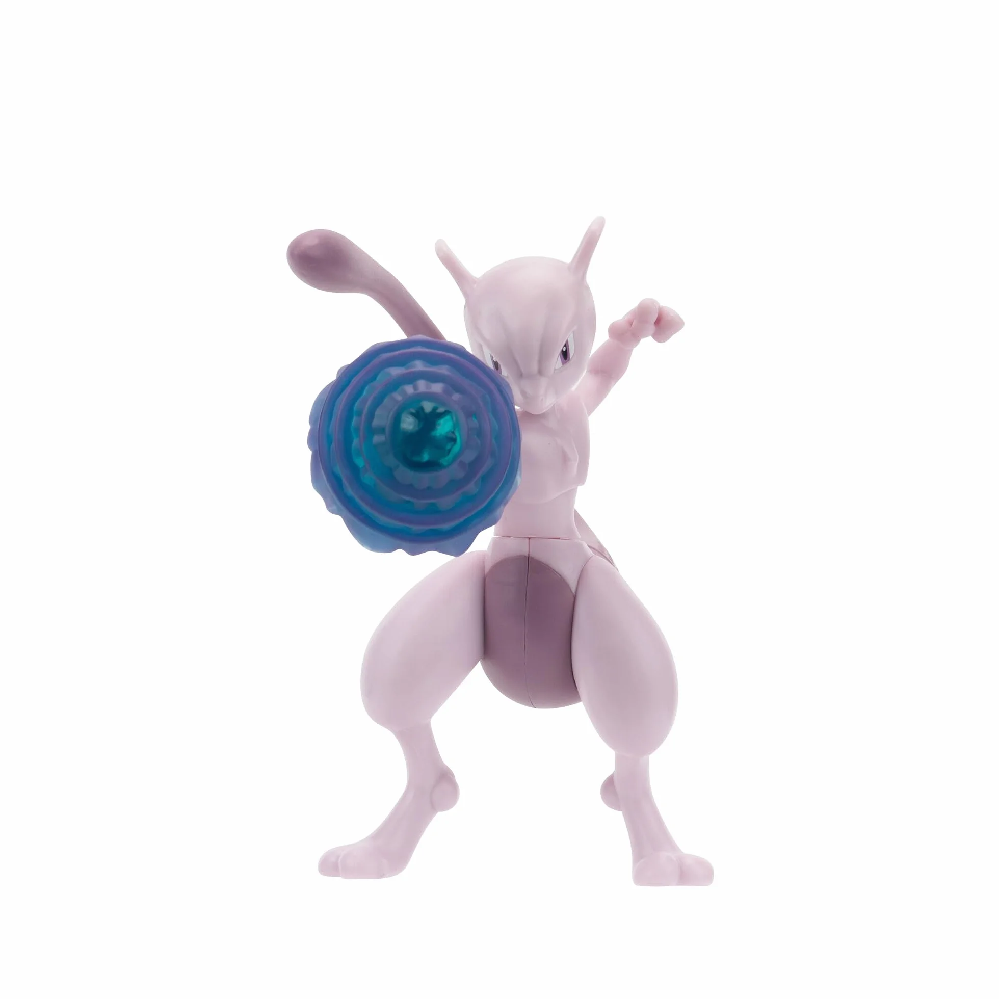 Pokémon PKW3370 - Battle Feature Figure - Mewtu, oficjalne ruchome figurki, 11,5 cm