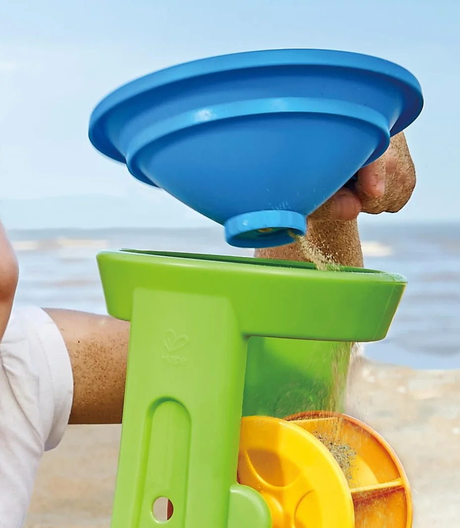 Hape E4046 Double Sand and Water Wheel - Beach and Bath Toys