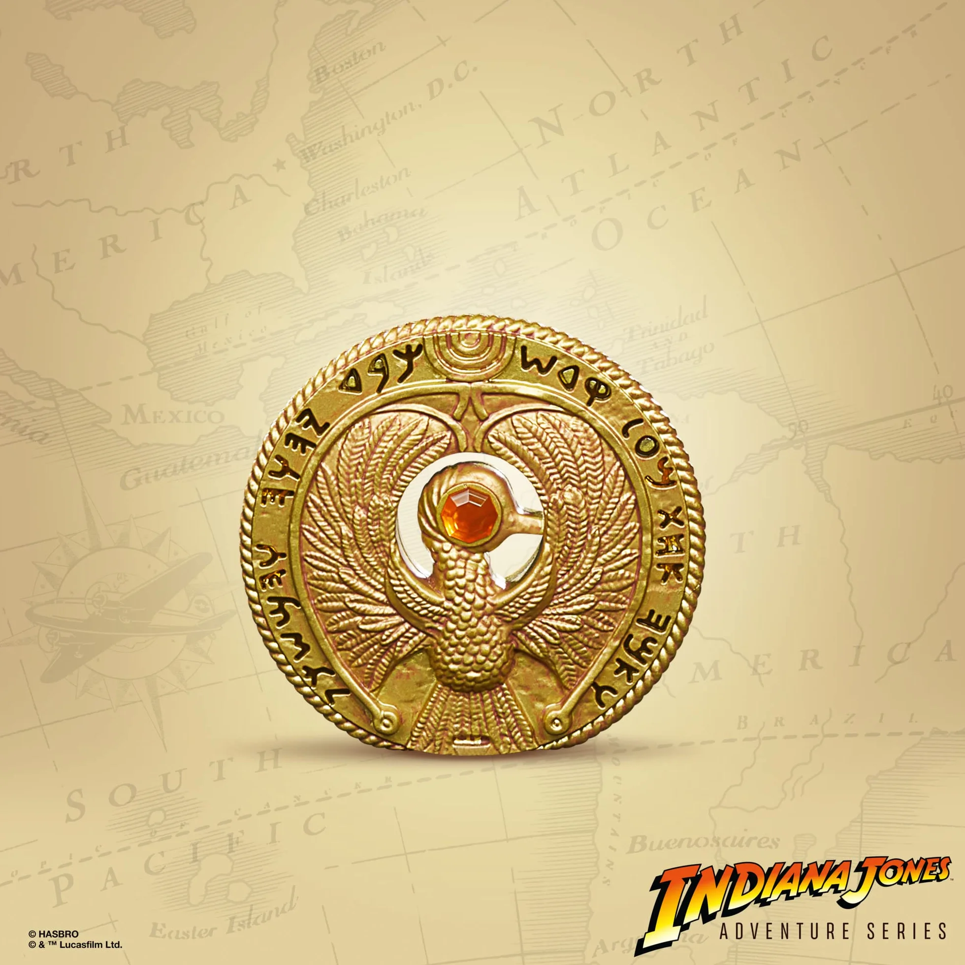 Hasbro Indiana Jones Adventure Series Staff Ra Nakrycie Głowy Kostium Wielokolorowy