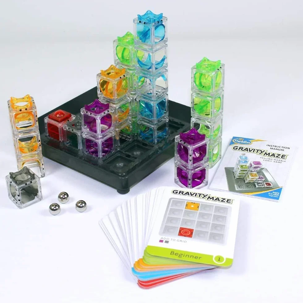 ThinkFun Gravity Maze Falling Marble Challenge Logic Brain Game STEM Toy for Kids Age 8+