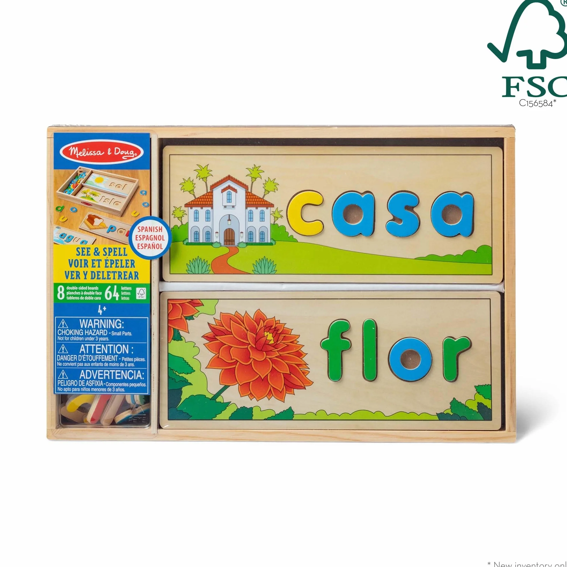 Melissa & Doug Edukacyjna zabawka do nauki języka Patrz i literuj w jęz. hiszpańskim