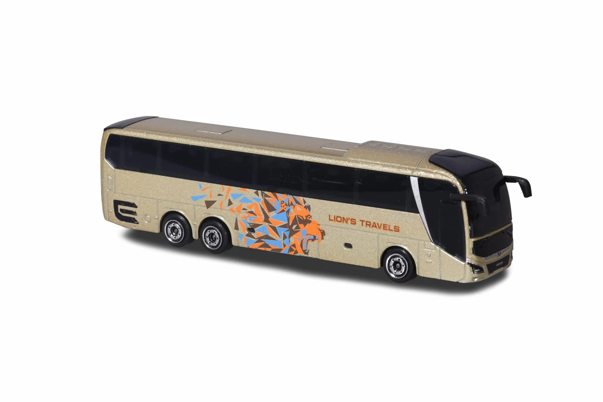Majorette 212053159SDN - Man stadsbus - stadsbus van metaal met vrijloop, 13 cm, vanaf 3 jaar, verkrijgbaar in 6 verschillende modellen en kleuren, willekeurige keuze