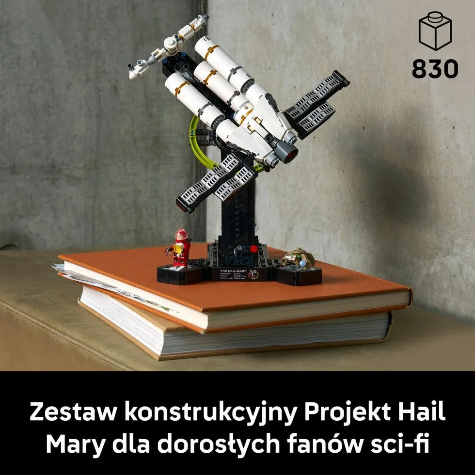 LEGO Icons Projekt Hail Mary, kolekcjonerski zestaw konstrukcyjny, model statku kosmicznego dla dorosłych, ozdoba do domu i biura, pomysł na prezent urodzinowy dla mężczyzny i kobiety 11389