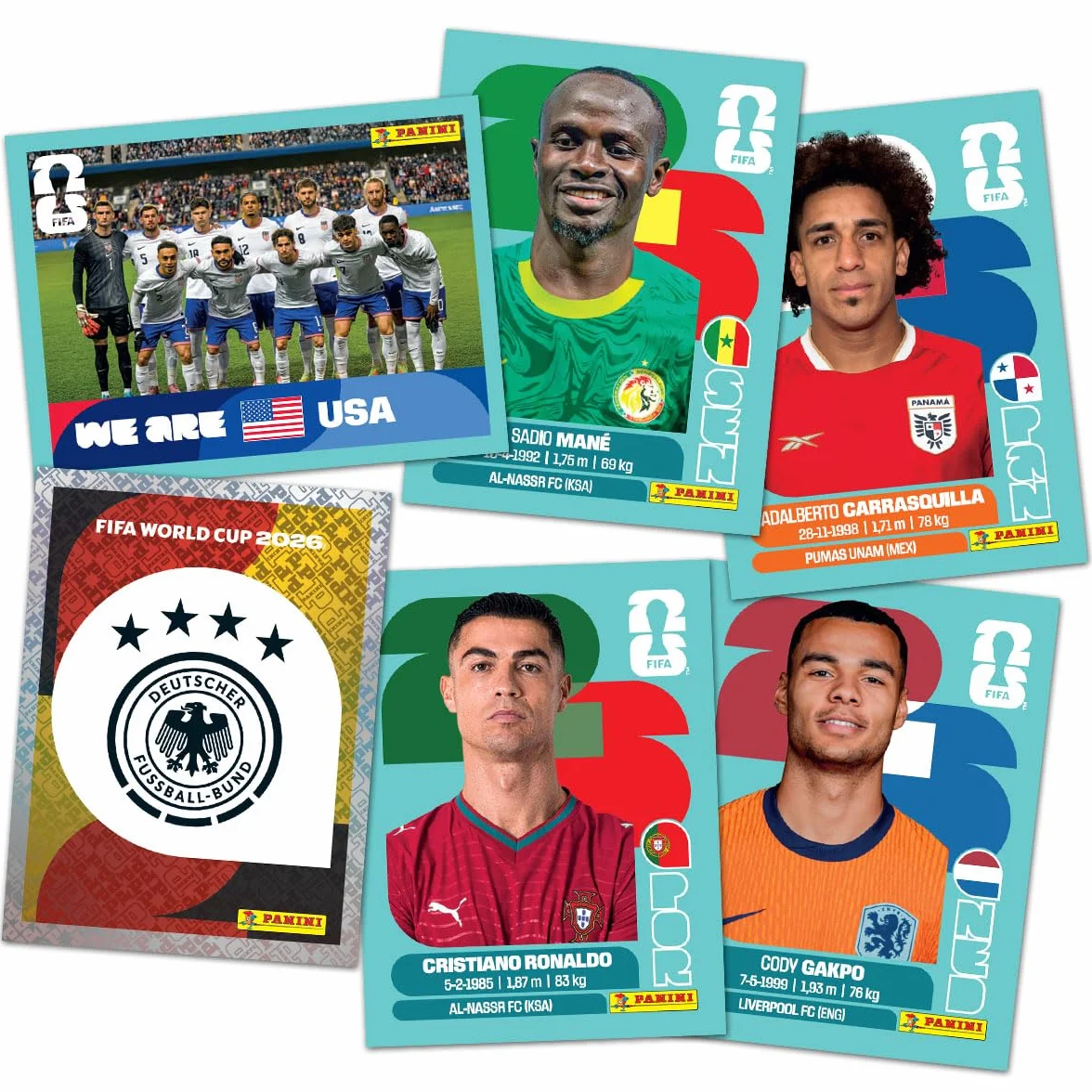 Panini - Oficjalna kolekcja naklejek FIFA World Cup 2026™ (pudełko z 100 torebkami)