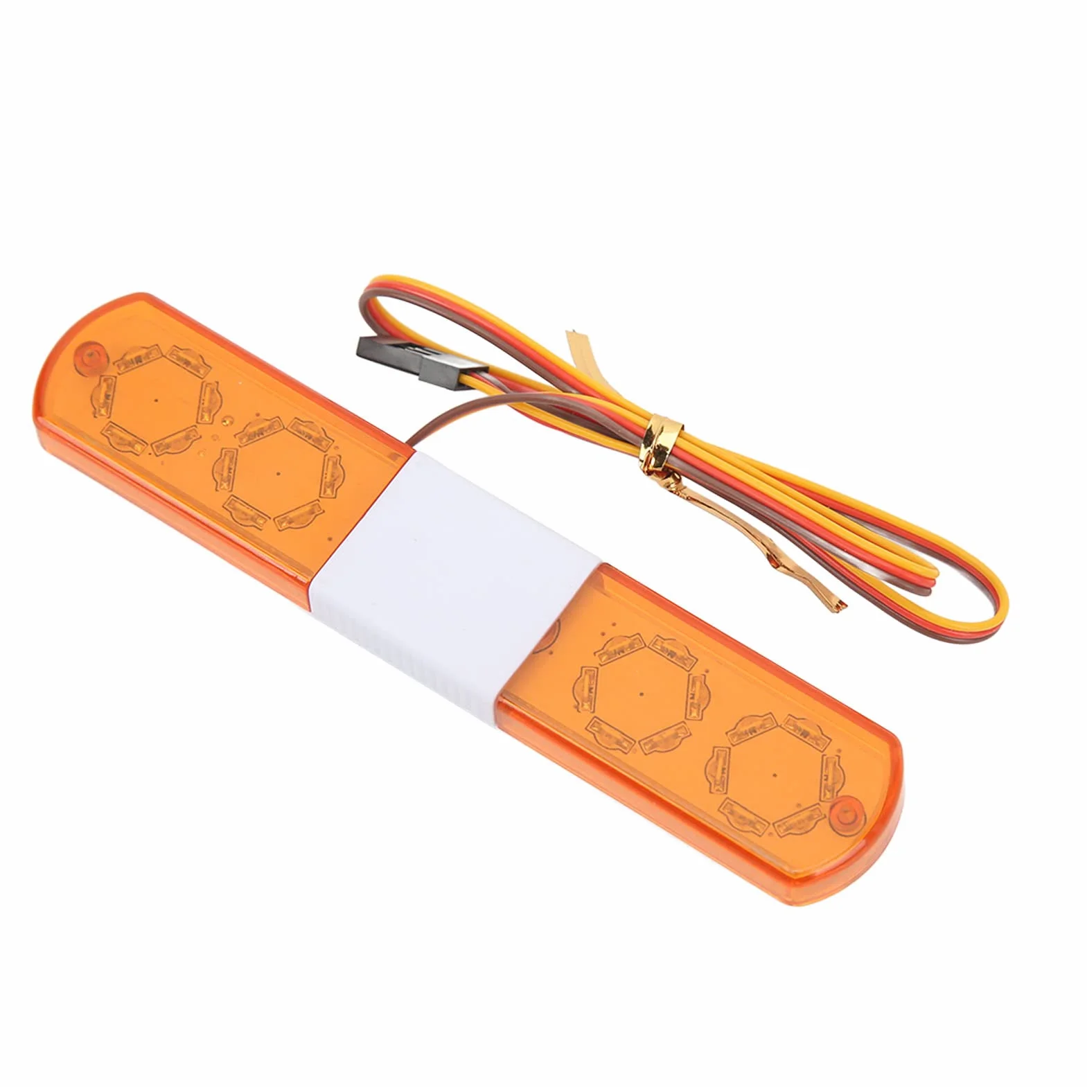 VGEBY RC LED Police Light 4 tryby Światło alarmowe dla samochodów RC 1/8 1/10 Niebieski Czerwony Żółty