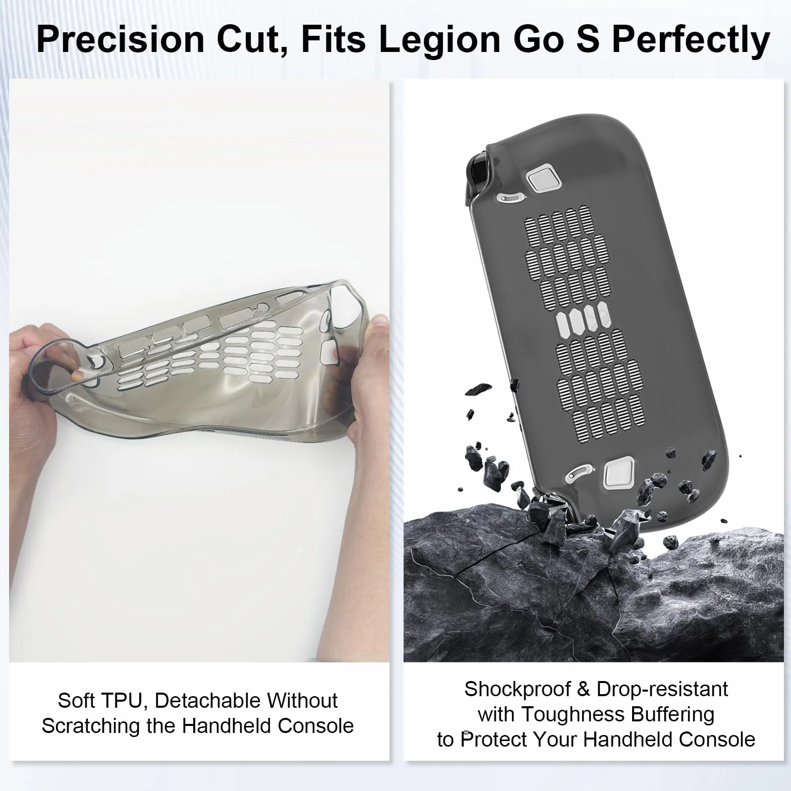 Etui do Lenovo Legion Go S, odporna na wstrząsy, twarda obudowa EVA z wodoodporną ochroną, niestandardowe dopasowanie do przenośnej konsoli i akcesoriów Legion Go, przyjazna w podróży, kompaktowa