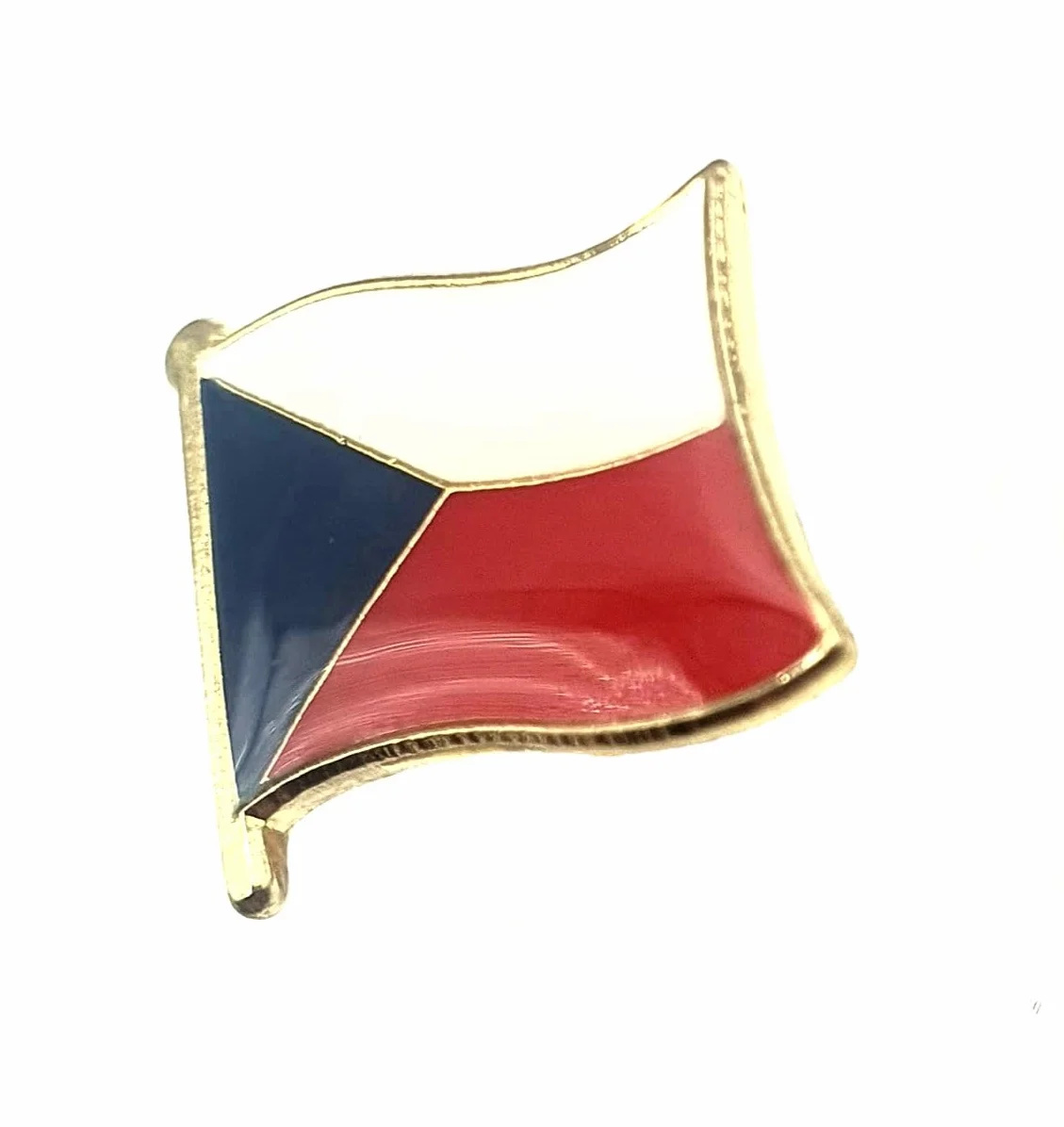 Czechy Czechosłowacja metalowa emalia flaga państwa przypinka odznaka, Metal