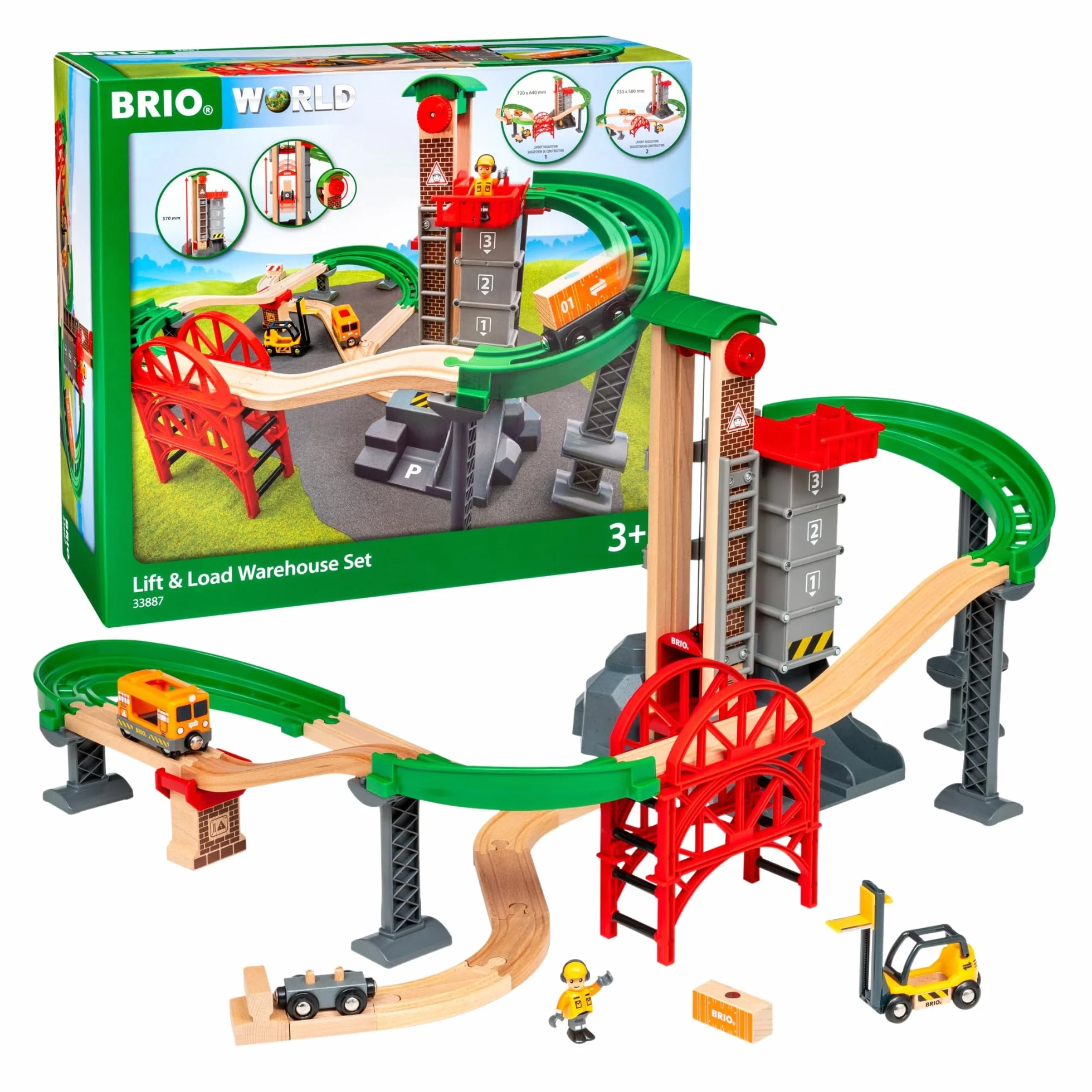 Brio 63388700 Winda I Tory Bezpieczna Zabawka Dla Dzieci Wielokolorowa