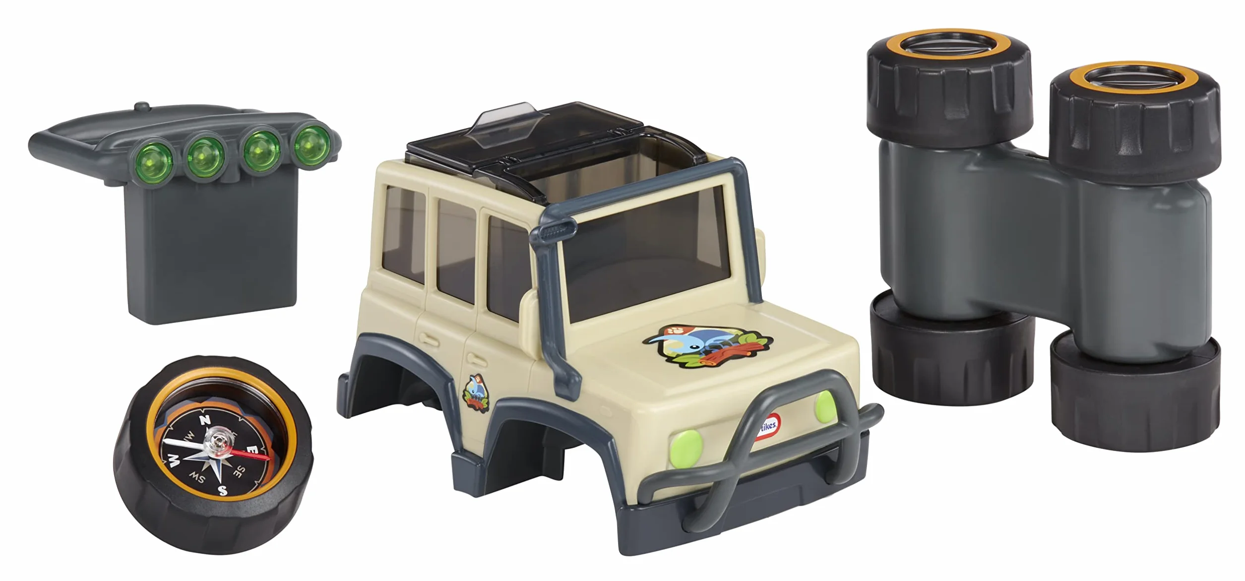 Little Tikes Big Adventures Safari SUV STEM Toy - w zestawie pojazd z lornetką, latarką i kompasem - Świetny prezent dla dzieci w wieku 3+